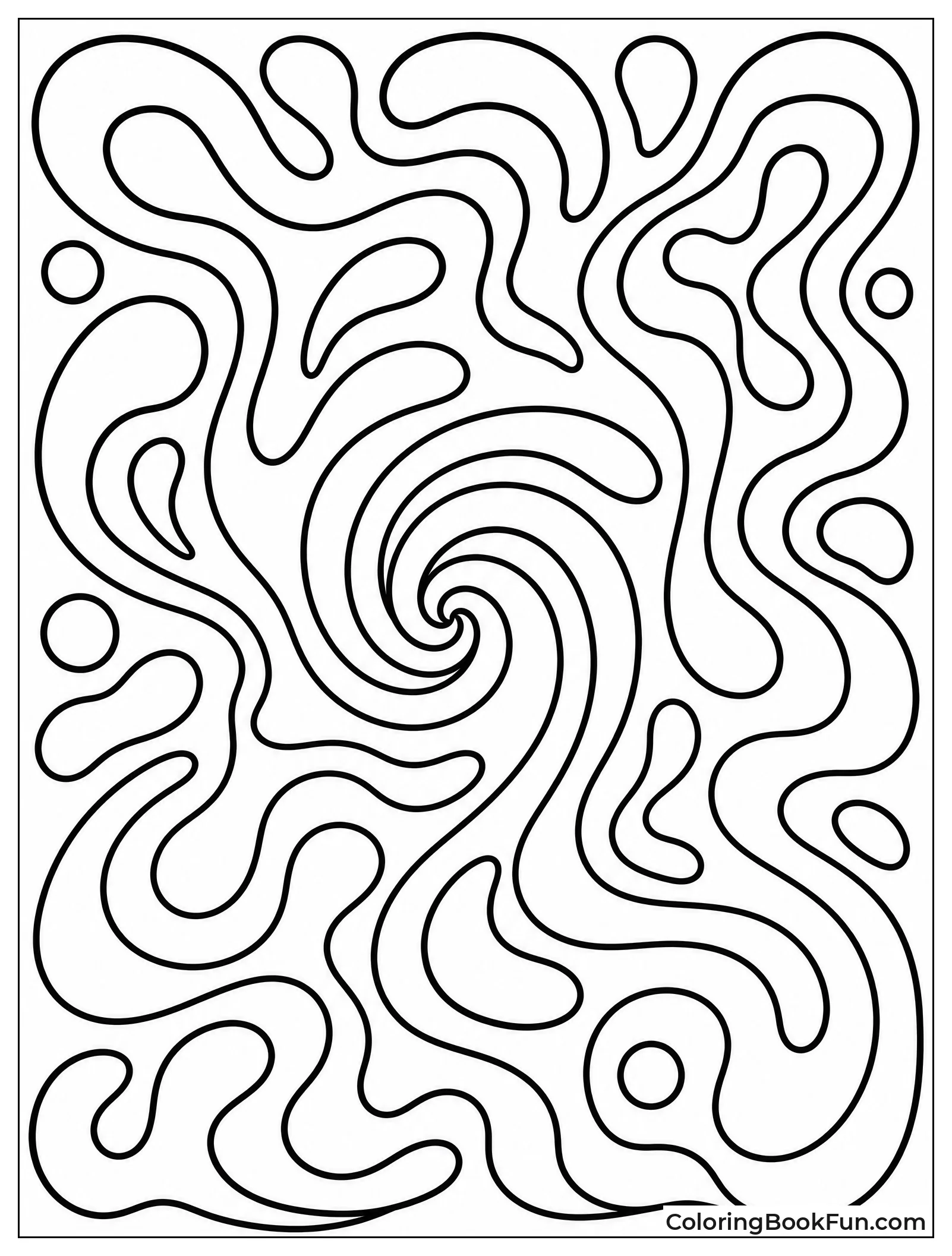 Psychedelic Lava Swirls and Flows