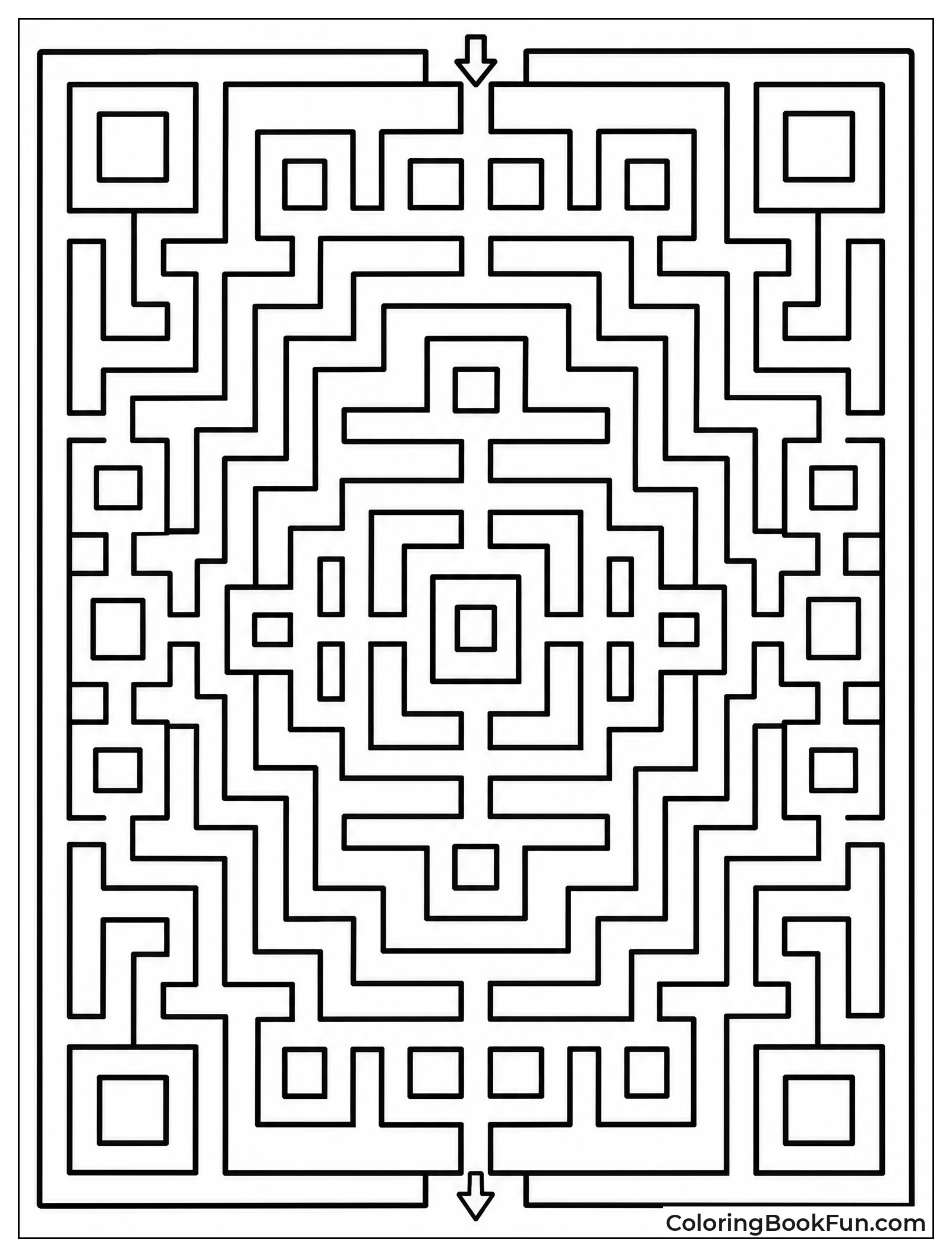 Lines Create a Complex Maze