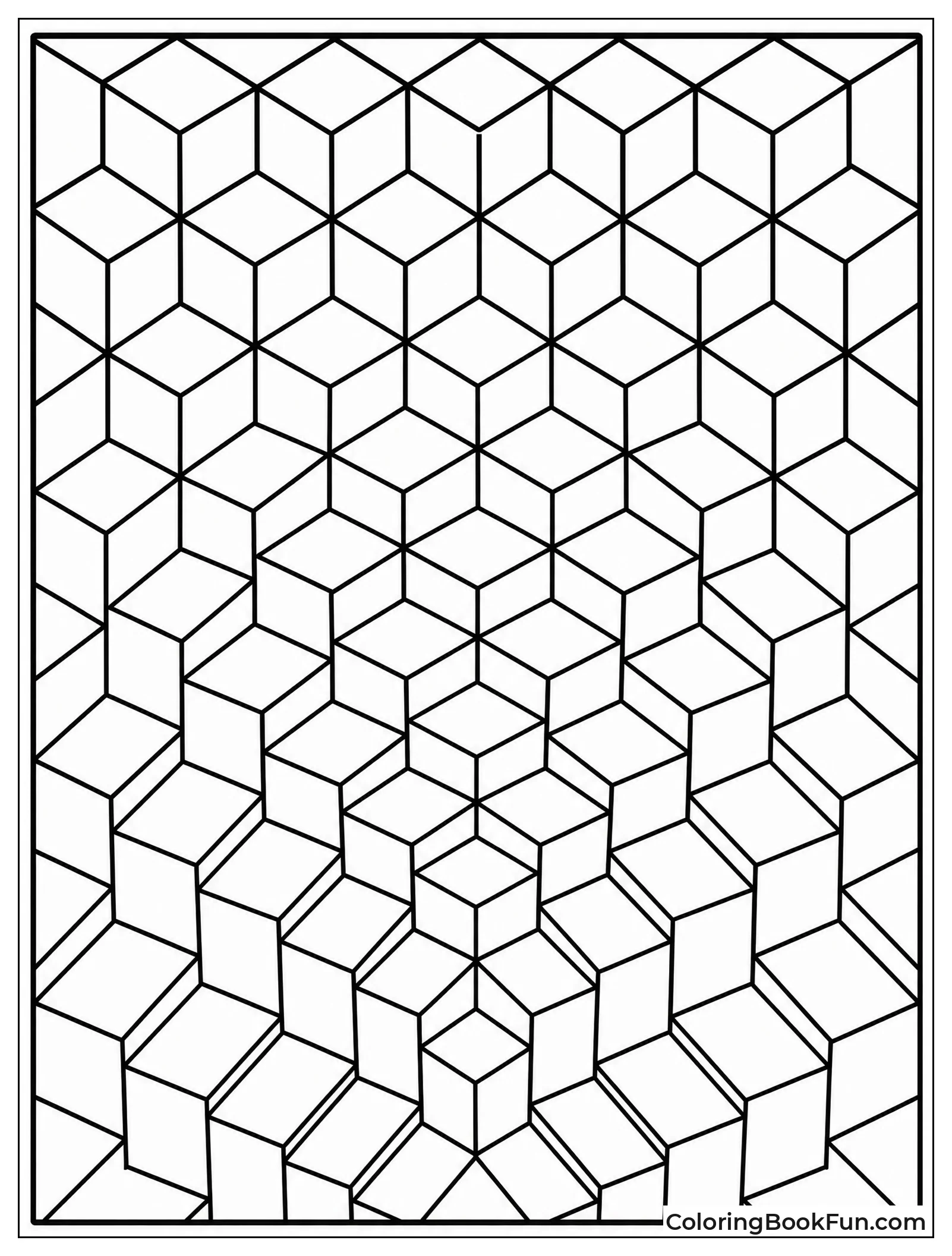 Cubes Lock Together with Depth