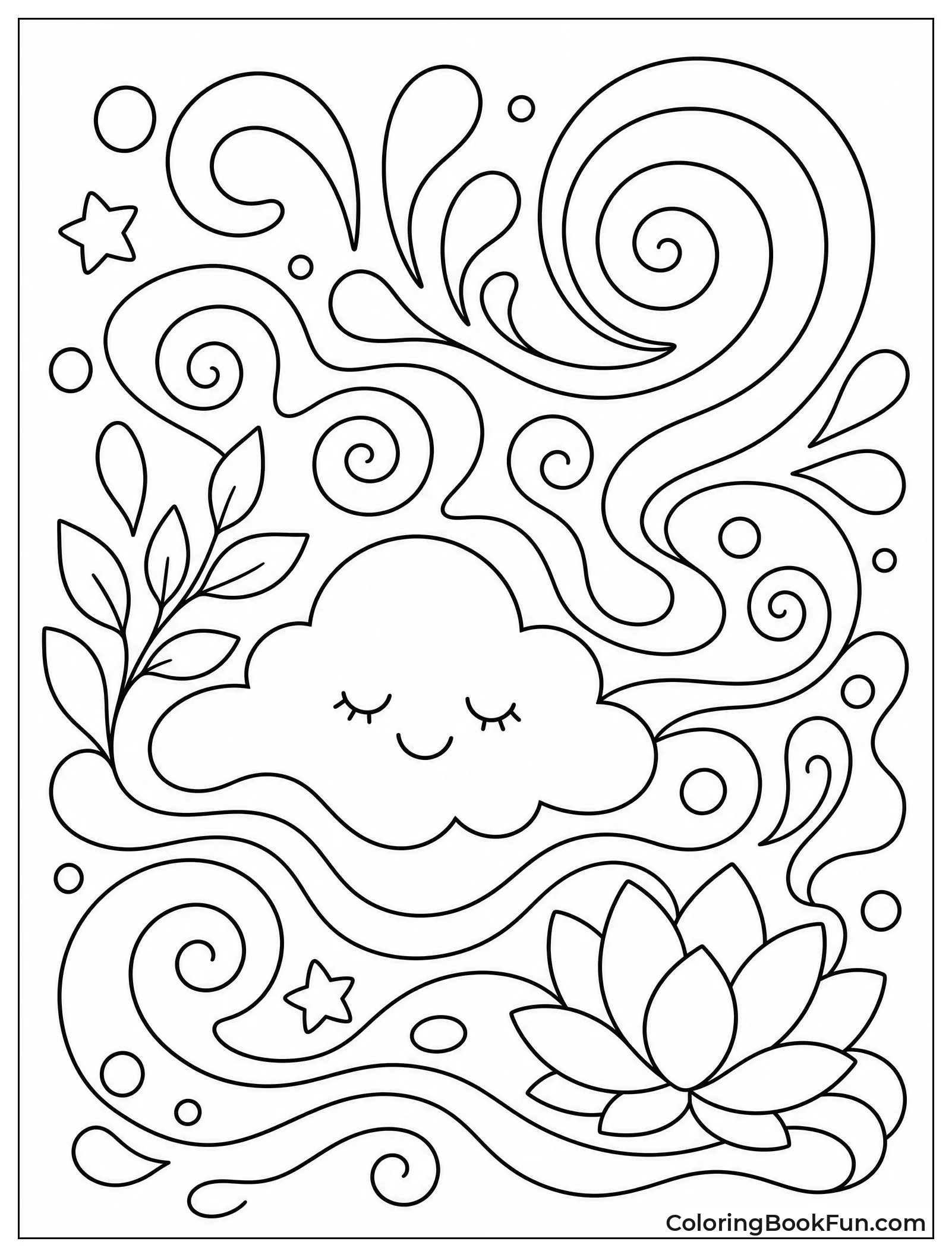 Gentle Swirls Create Dreamy Lines
