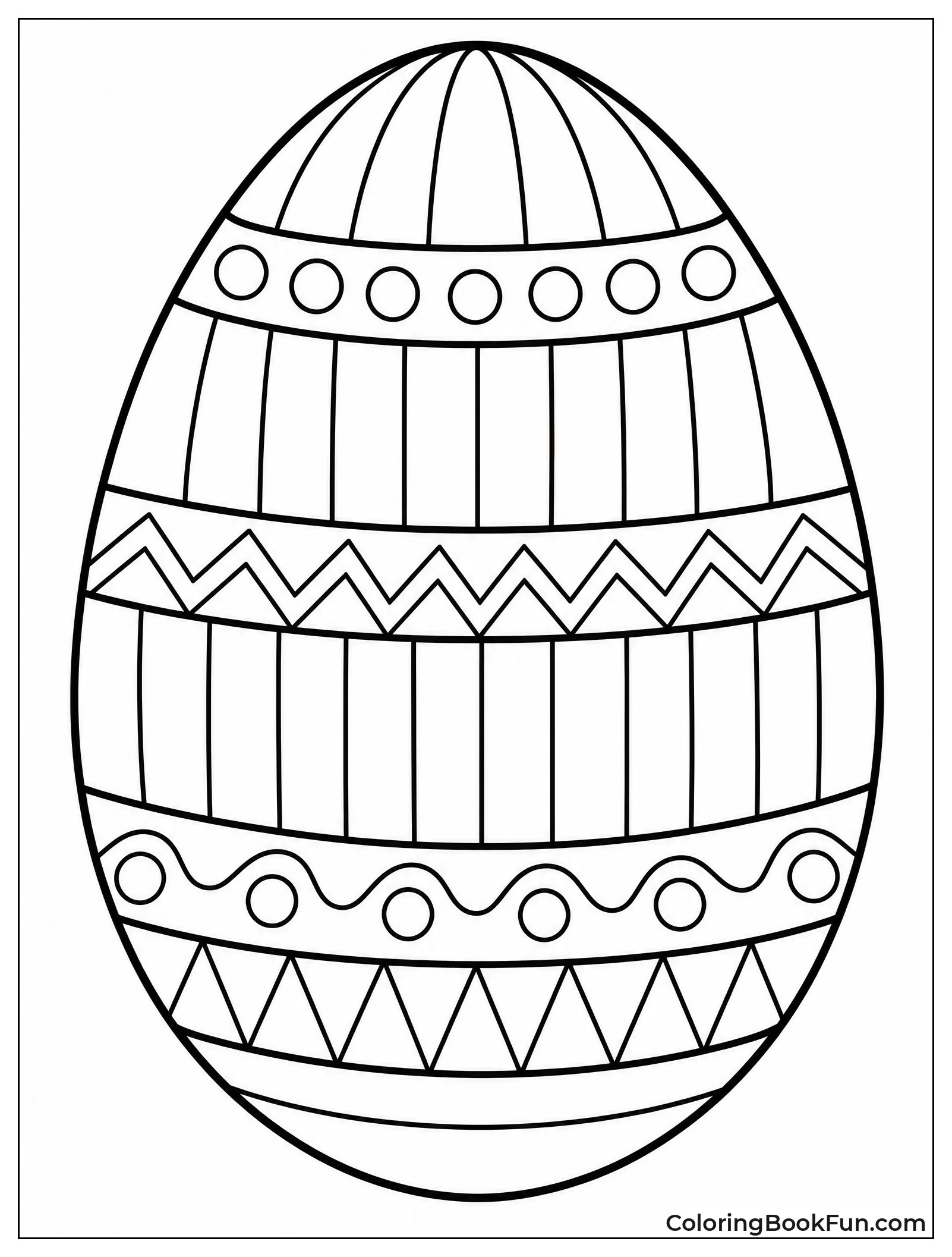 Egg Wrapped in Stripes