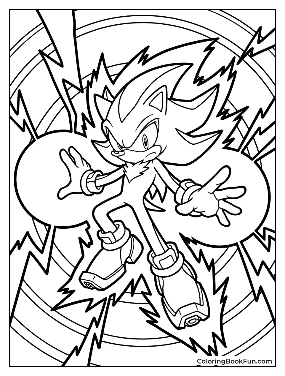 Super Shadow Unleashing Chaos Blast