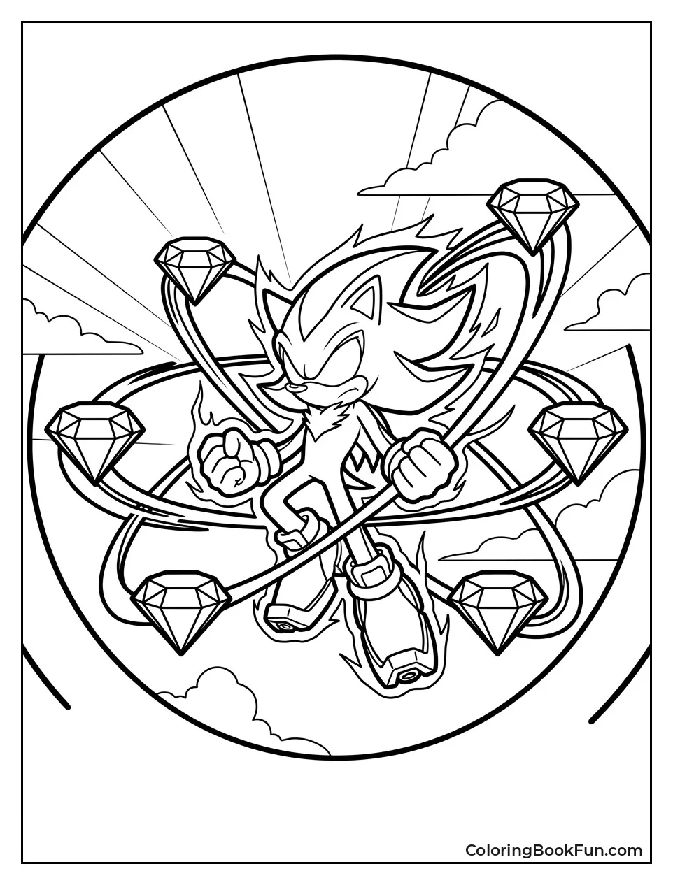 Floating Among Seven Chaos Emeralds