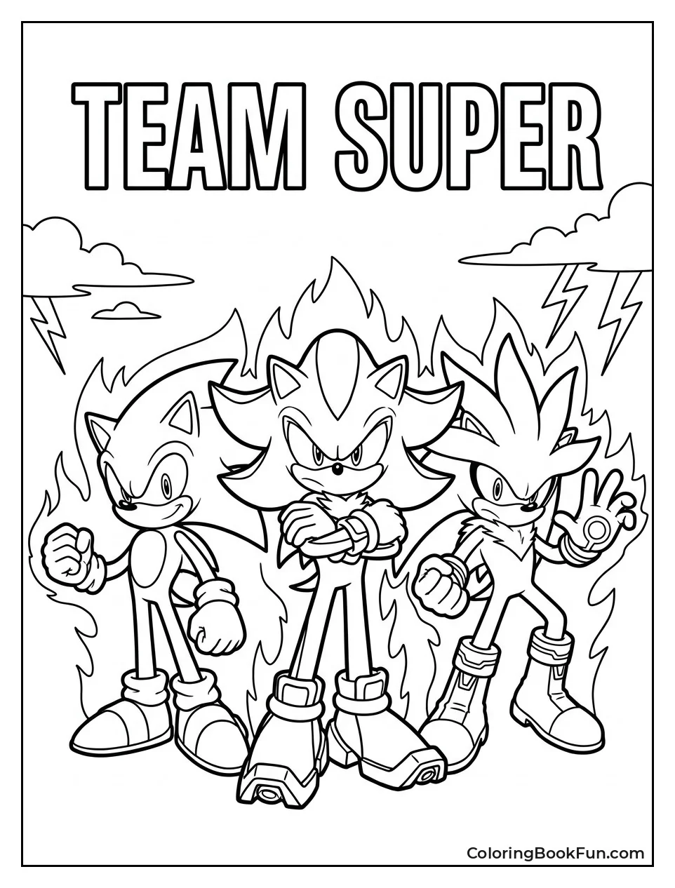 Posing with Super Sonic and Silver