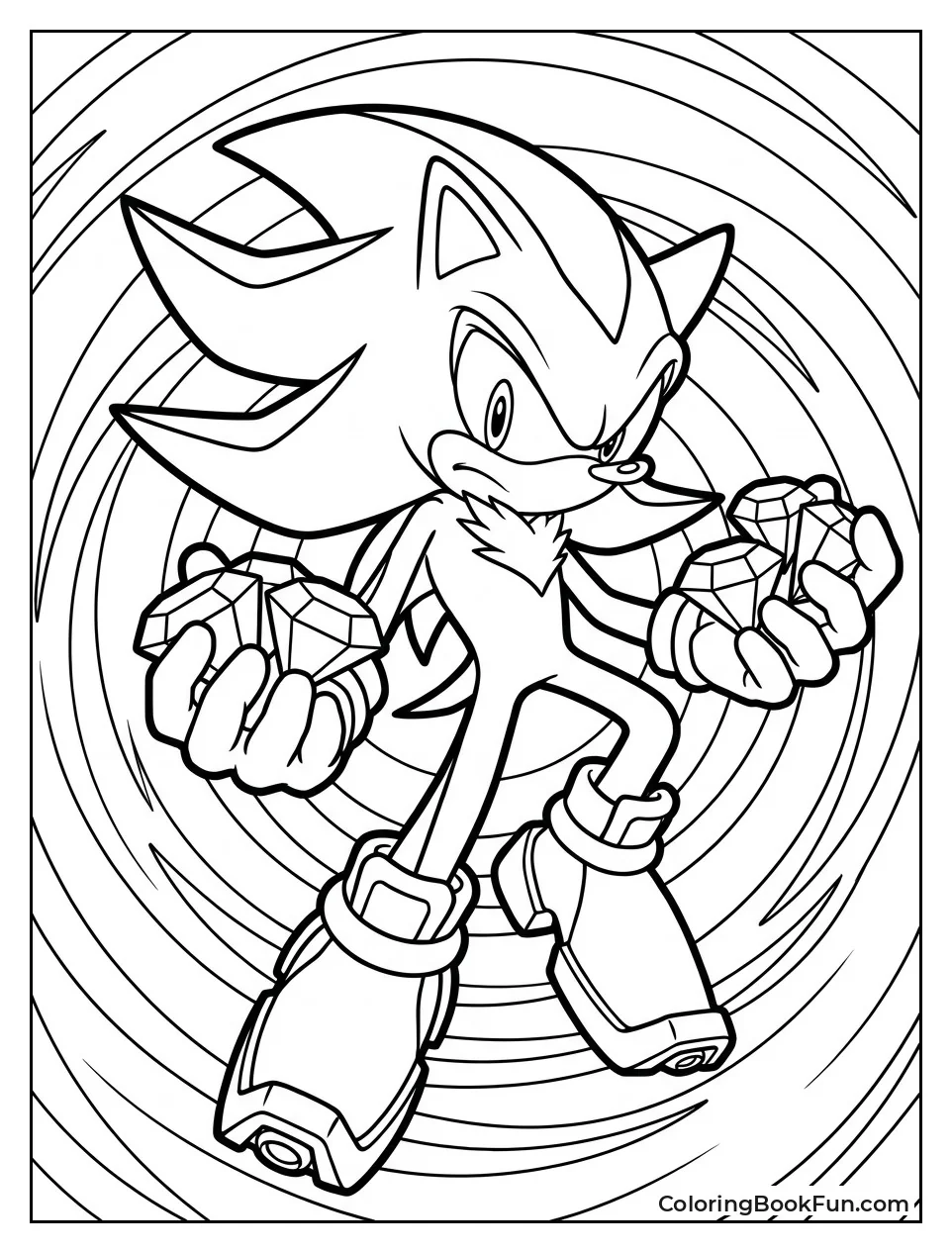 Holding Glowing Chaos Emeralds Brightly