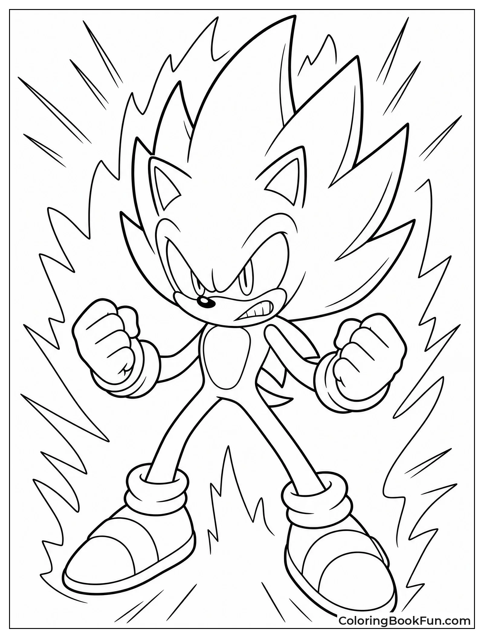Angry Super Sonic Readies for Battle