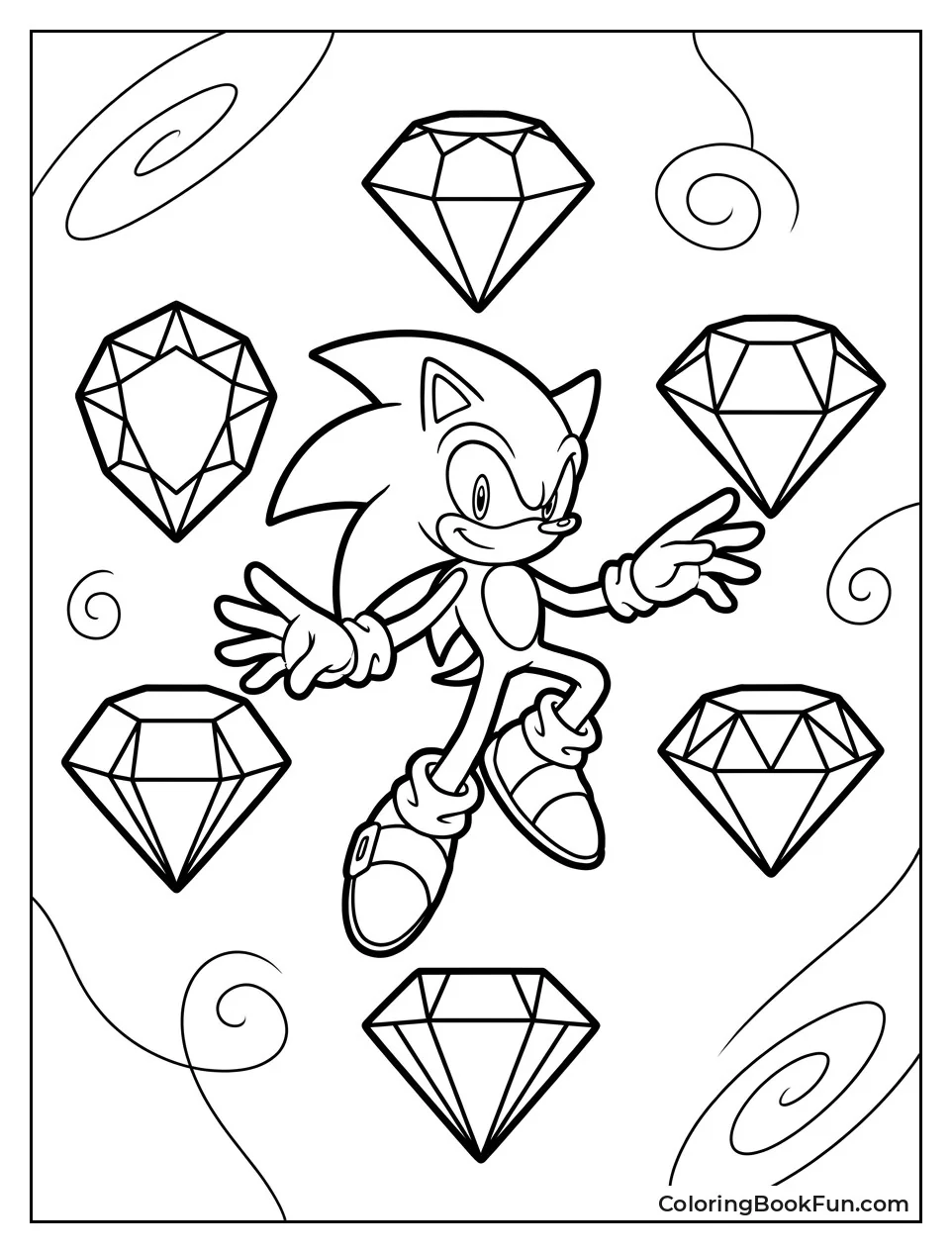 Super Sonic Holds All Seven Emeralds