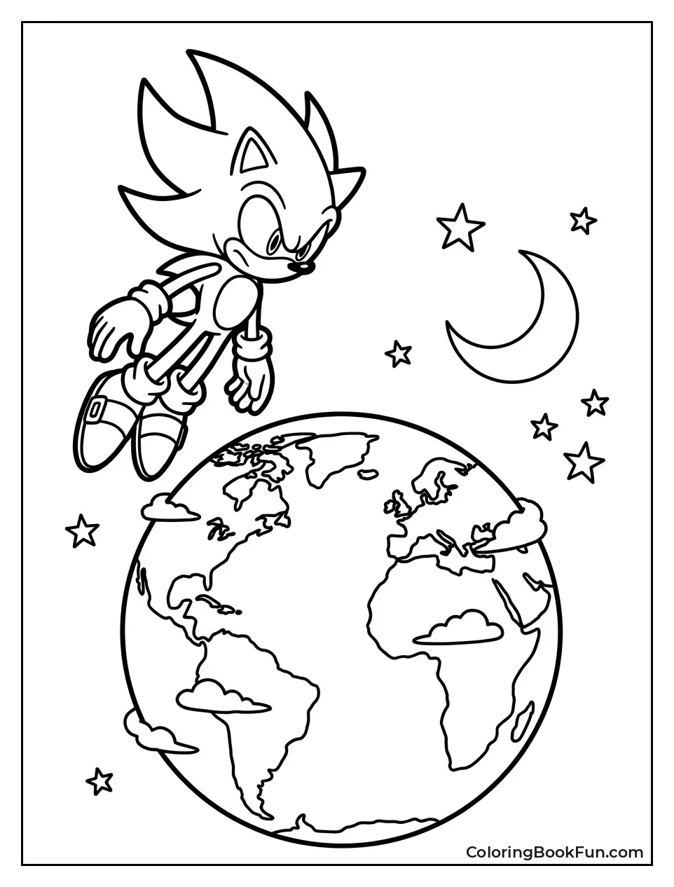 Super Sonic Looks at Earth from Space