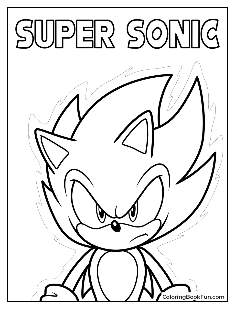 Close Up of Golden Super Sonic