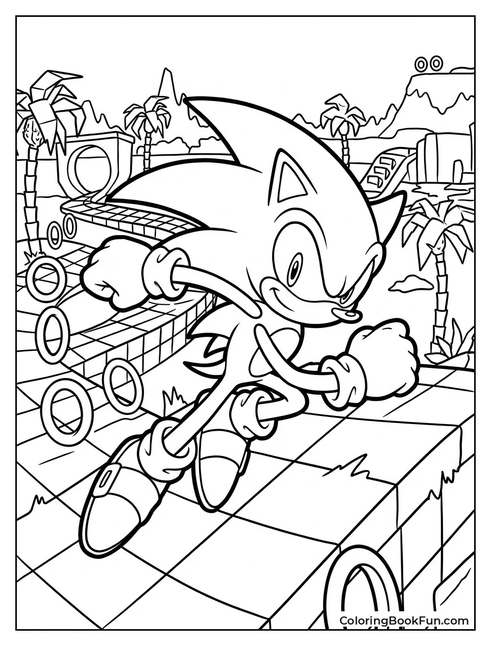 Super Sonic Speeds through Green Hill Zone