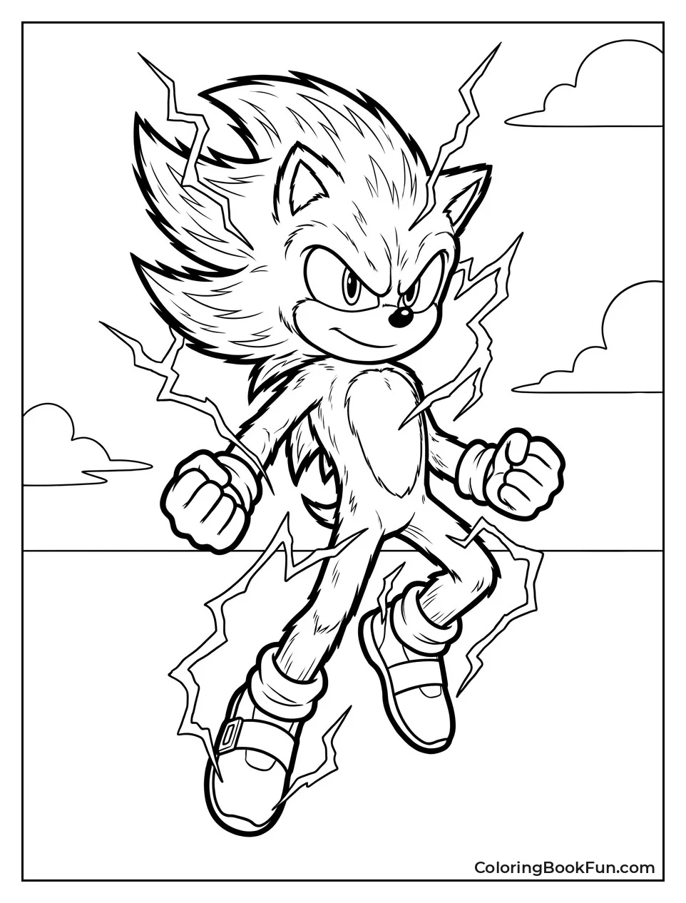 Realistic Super Sonic with Fur Details