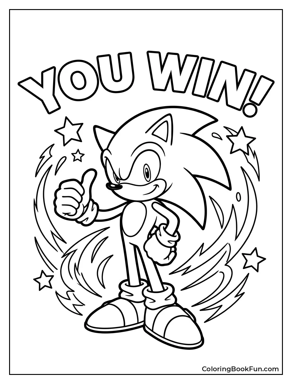 Super Sonic Gives a Thumbs Up