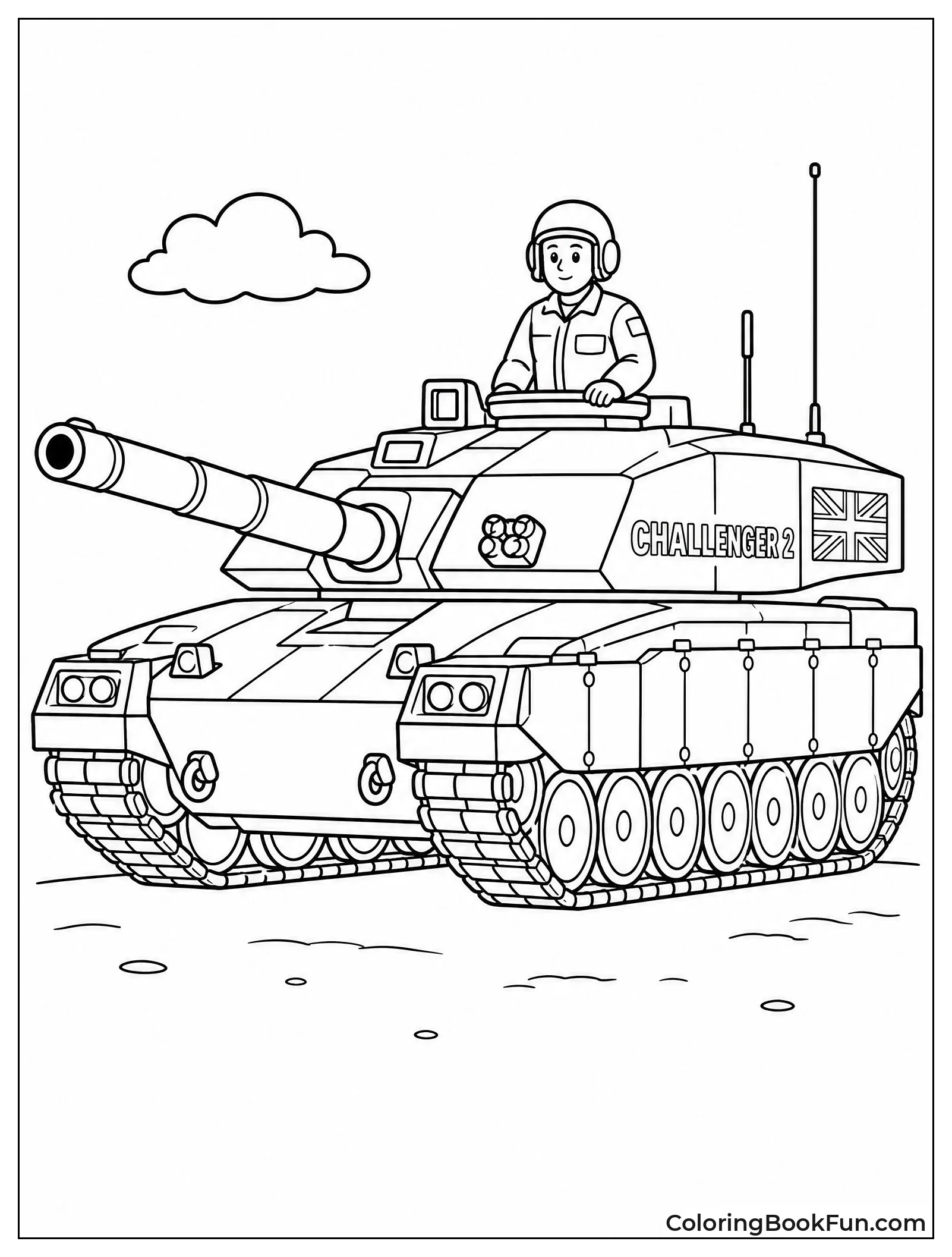 British Tank with Gunner