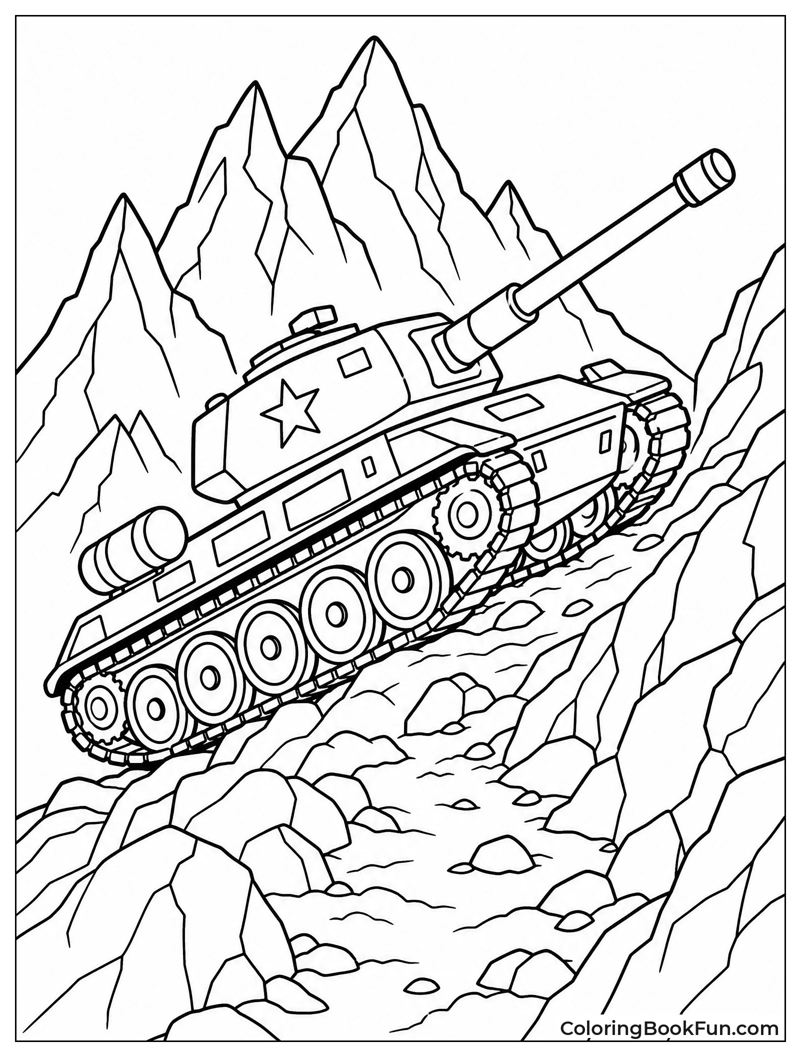 Tank Climbing Rocky Mountain