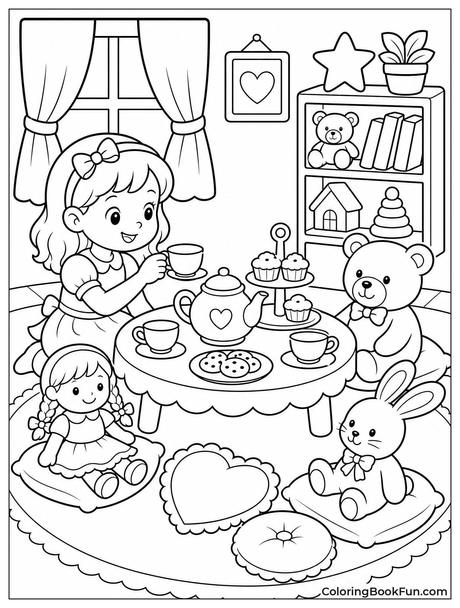 Cozy Tea Party in Playroom