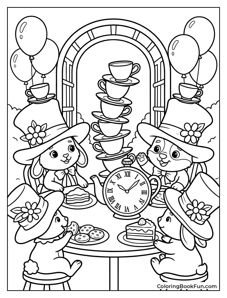 Mad Hatter Party with Silly Hats
