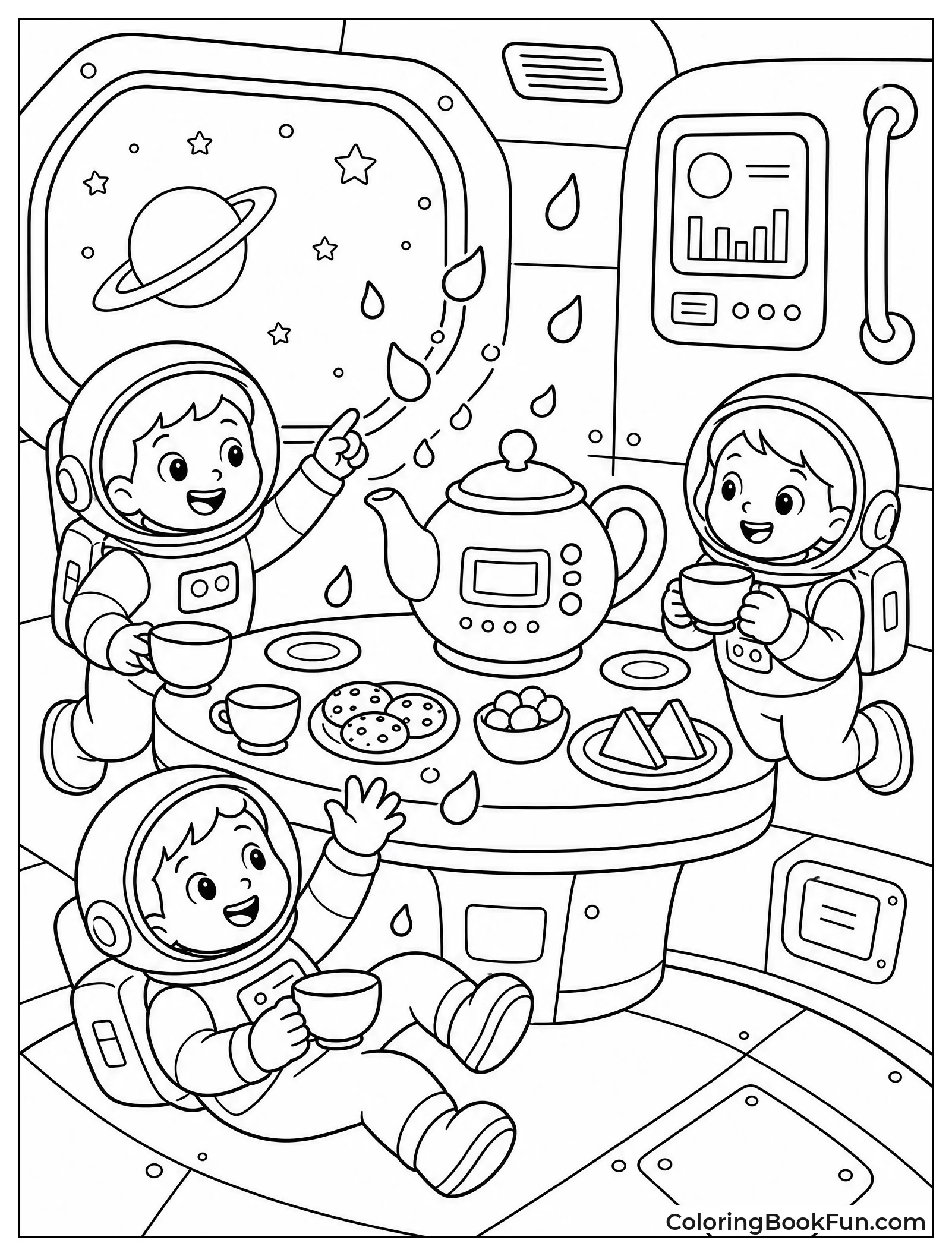 Astronauts Watch Tea Float in Space