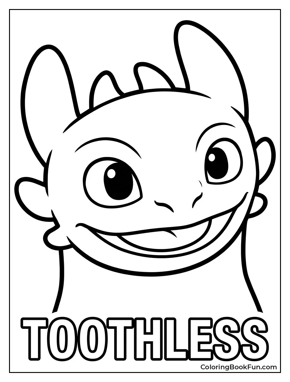 Friendly Portrait of Toothless