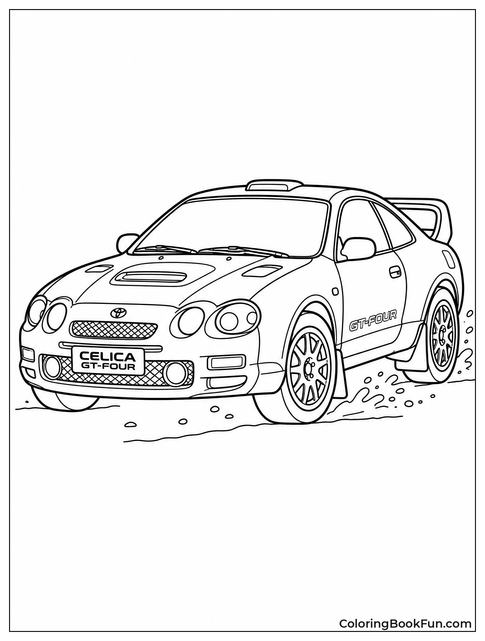 Celica Rally Car in Action