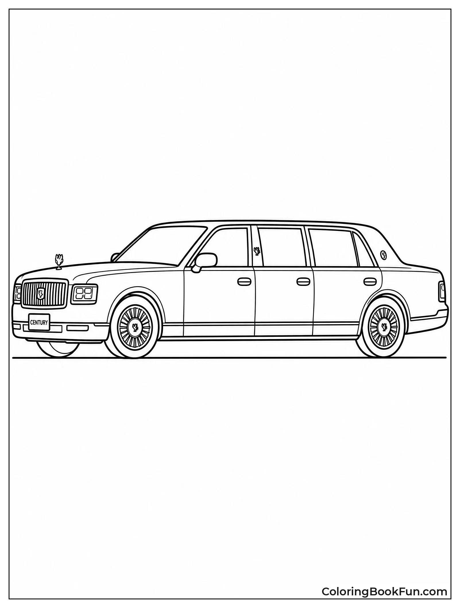 Elegant Century Limousine Side View