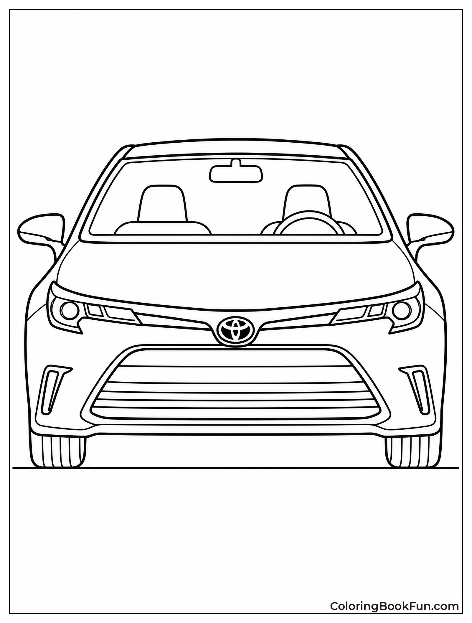 Simple Corolla Front View