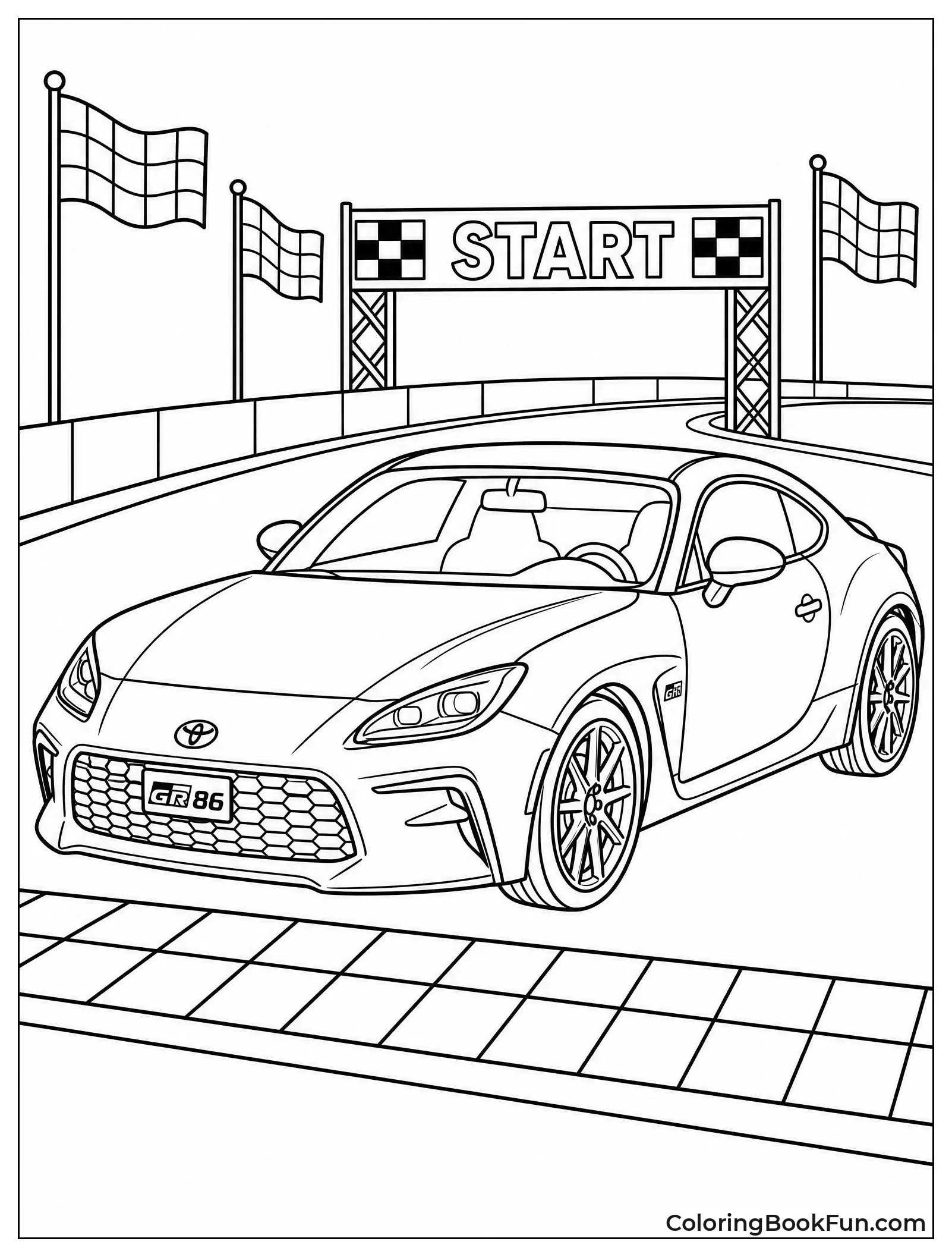 GR86 at Starting Line