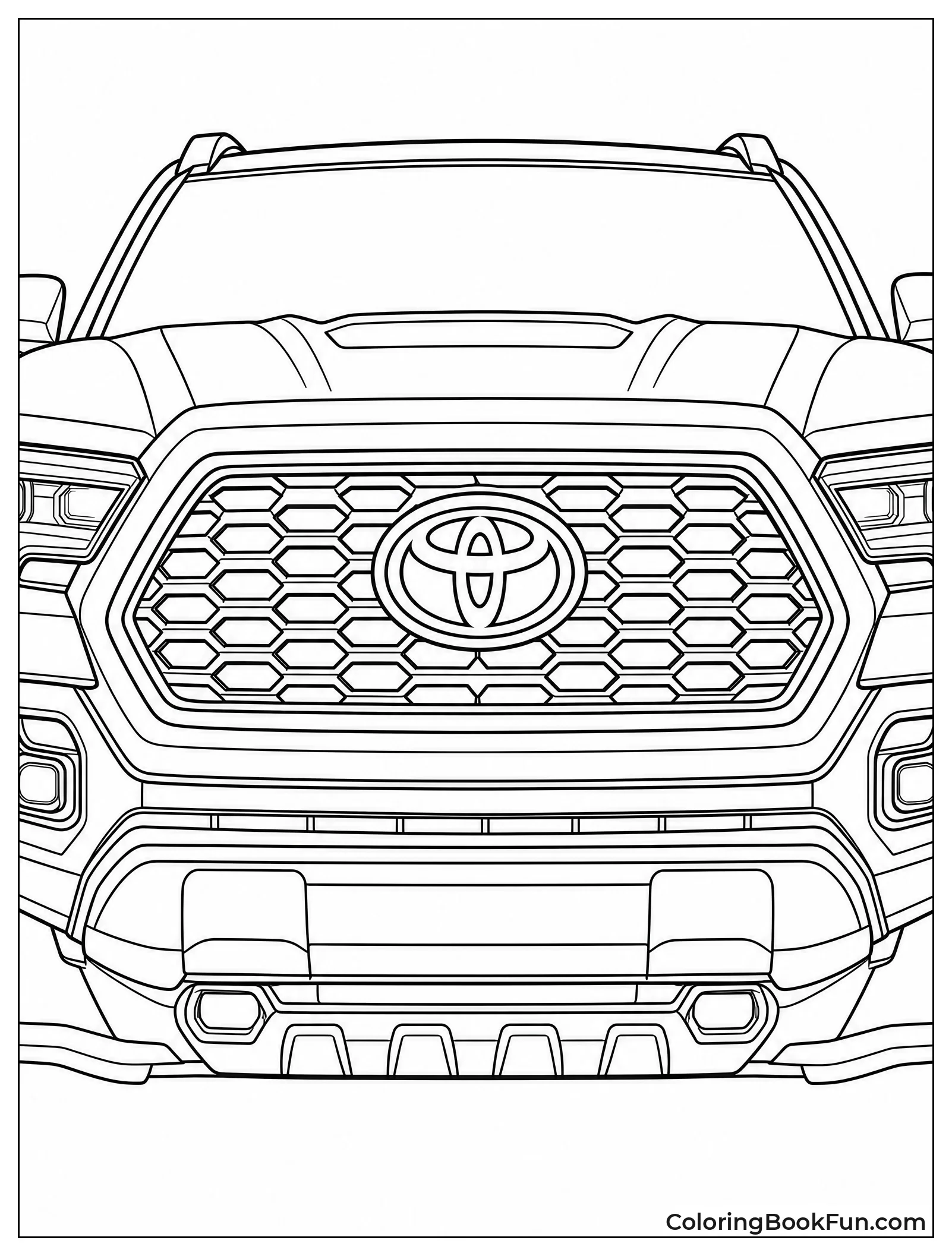 Close Up of Toyota Grille
