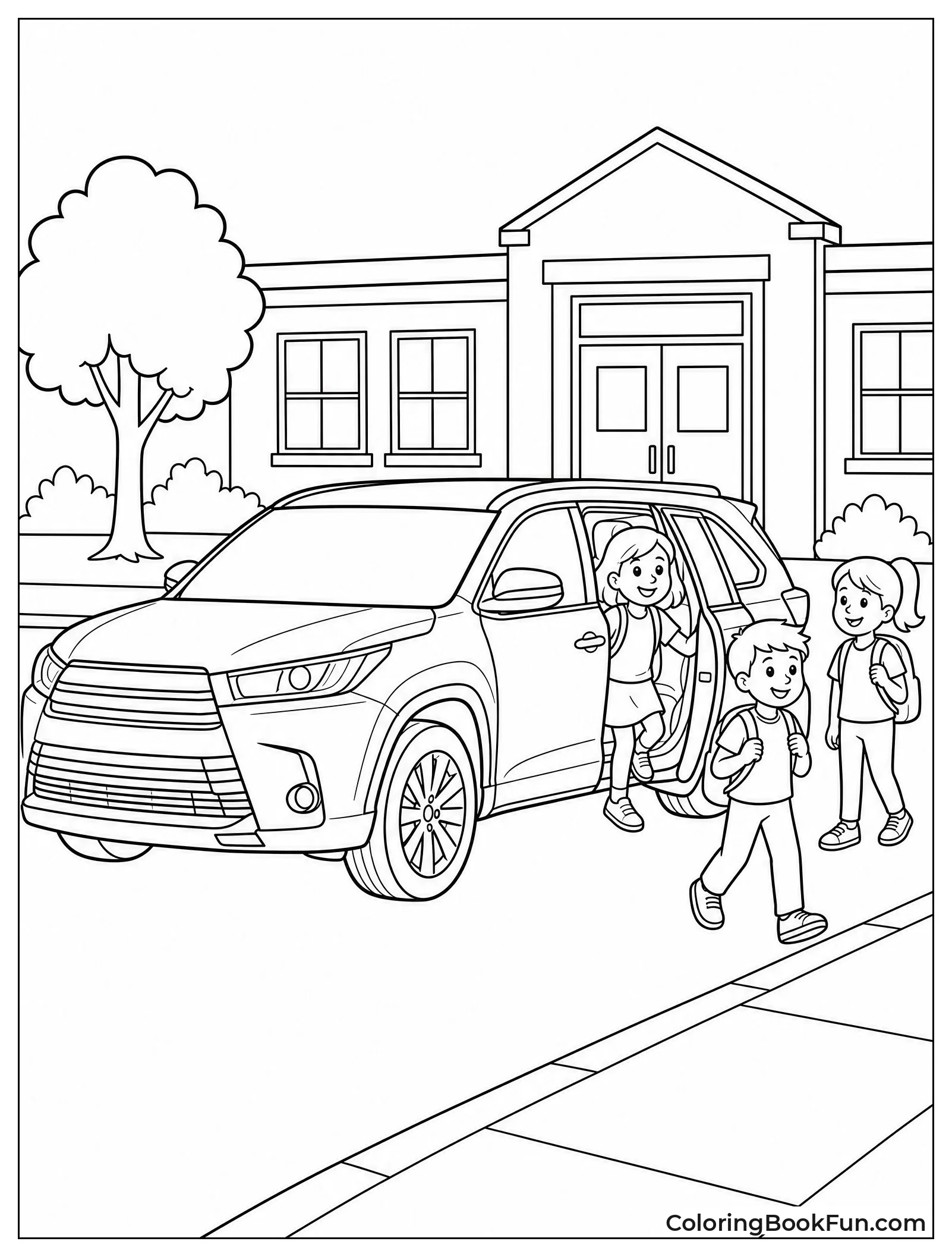 Highlander at School Pickup