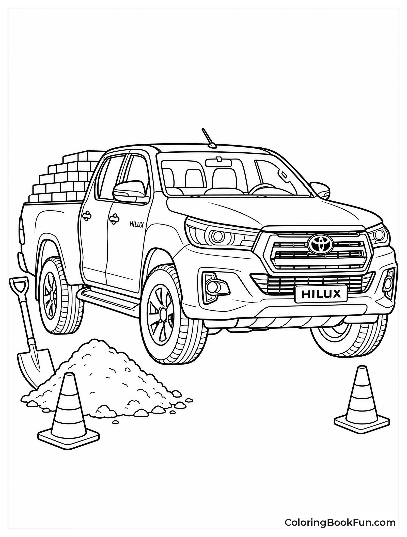 Hilux at Construction Site