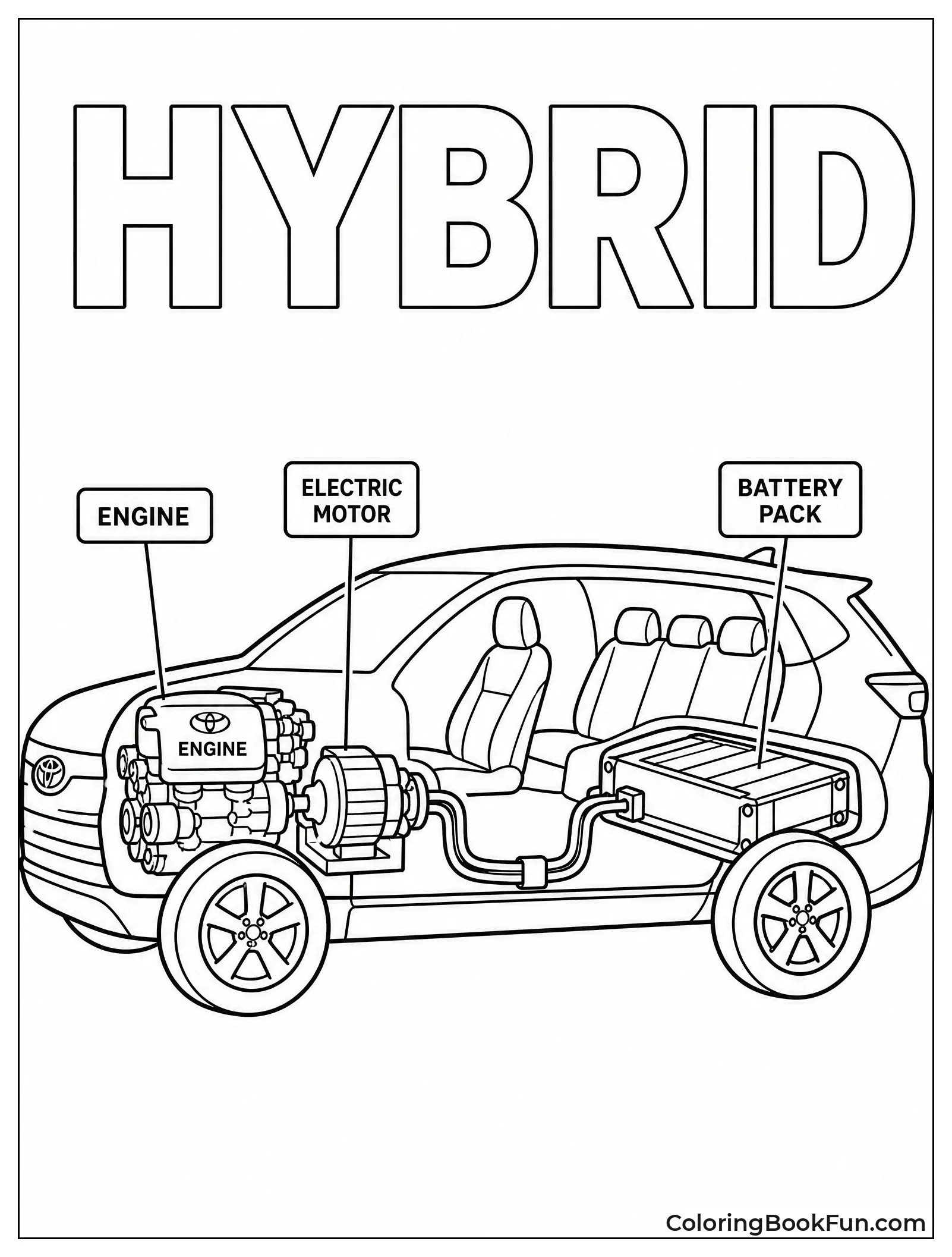 Hybrid Engine Cut in Half