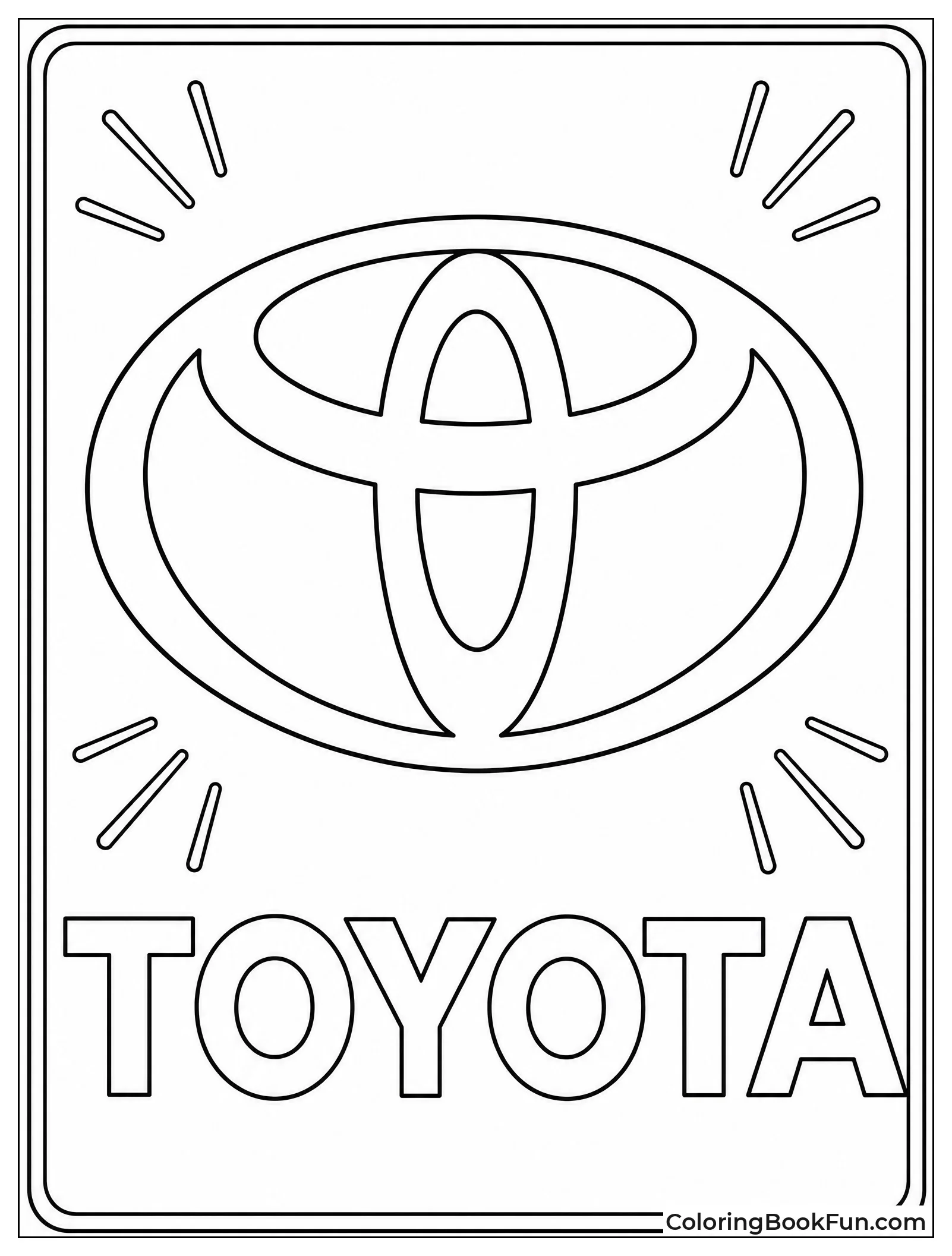 Toyota Logo in Center