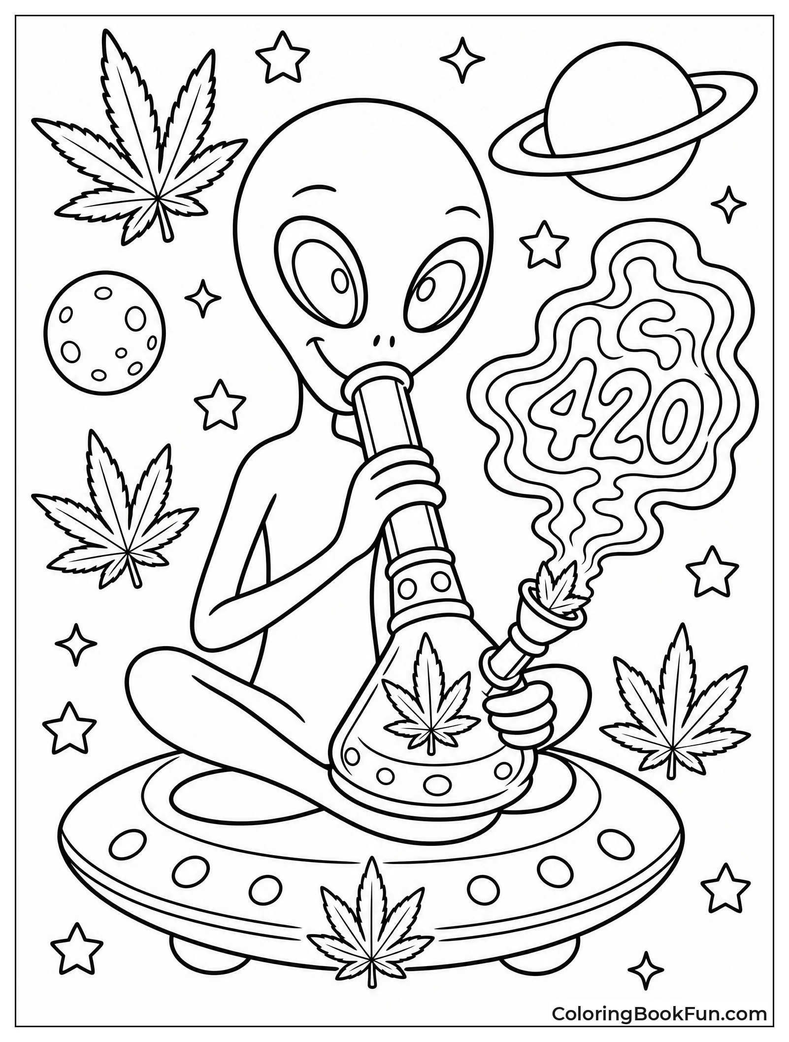 Alien Smoking in Space