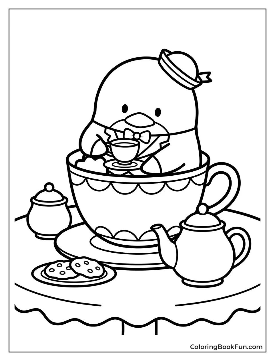 Sam Sitting in Giant Teacup
