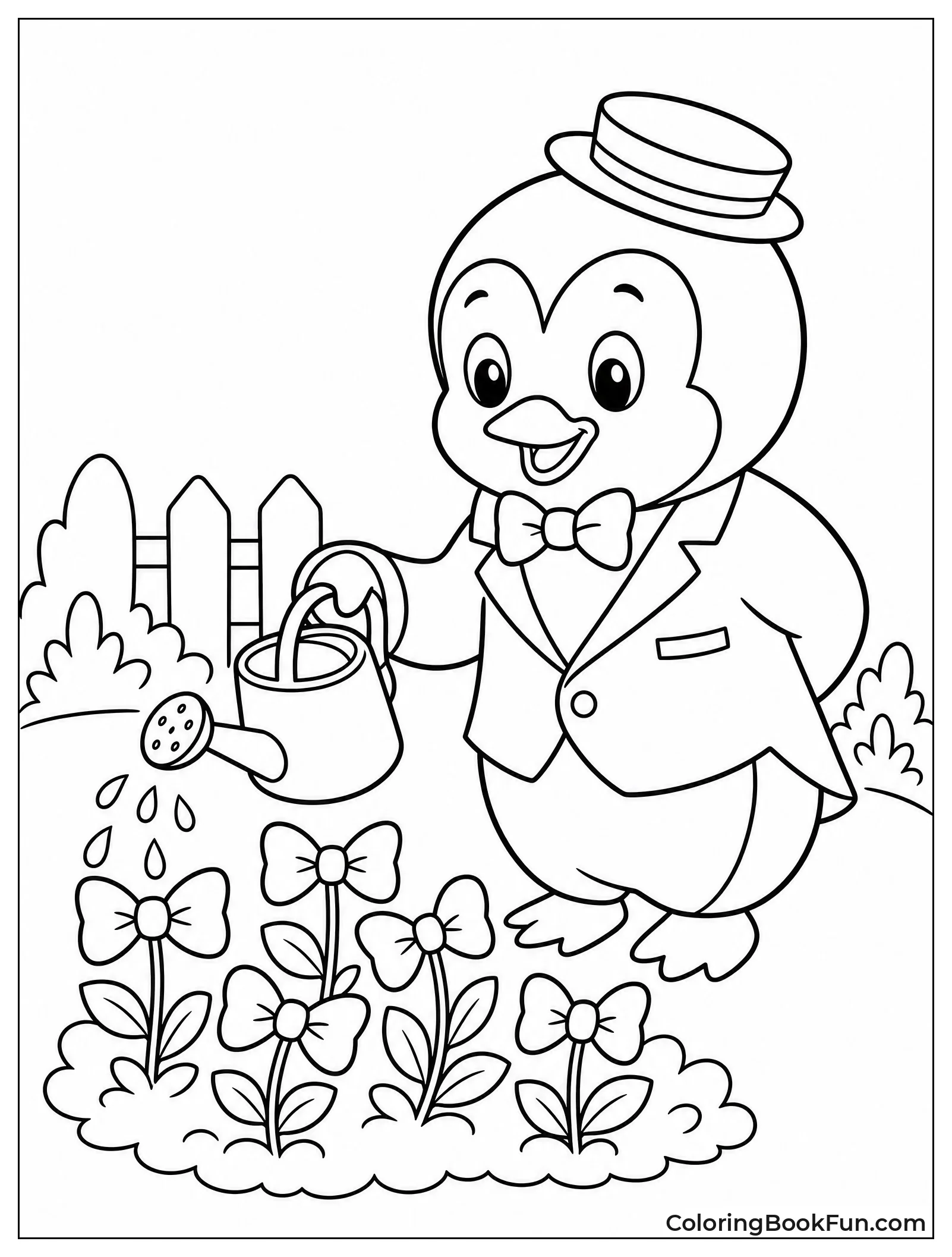 Sam Watering Bow Tie Flowers