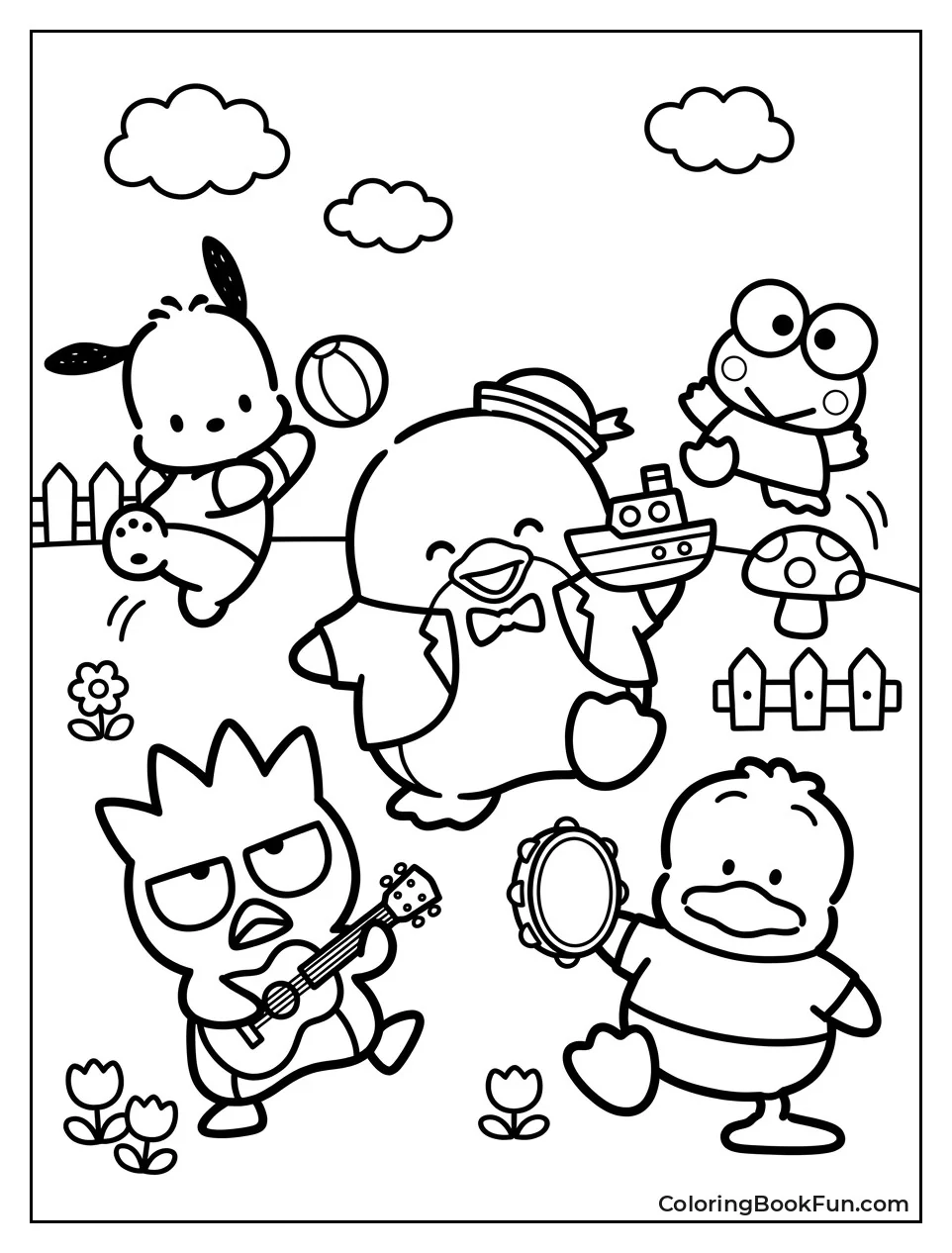 Sam Playing with Sanrio Friends