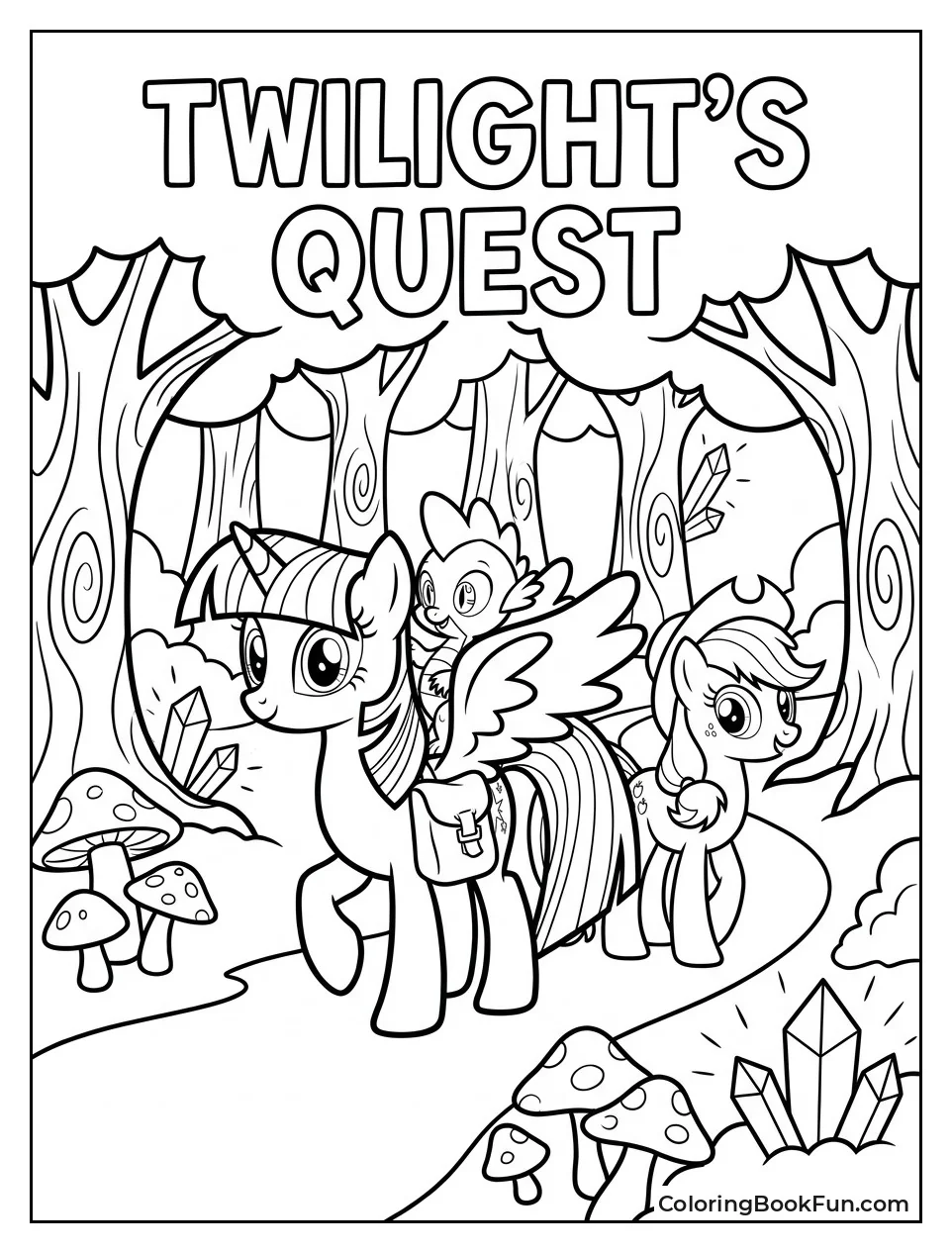 Twilight Sparkle on Forest Quest