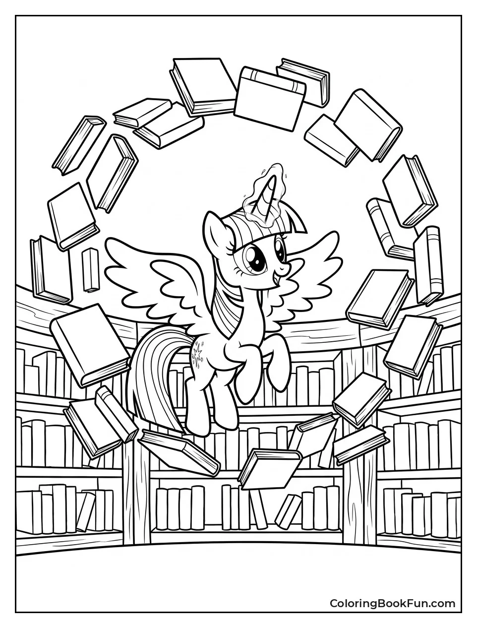 Twilight Sorting Books with Magic