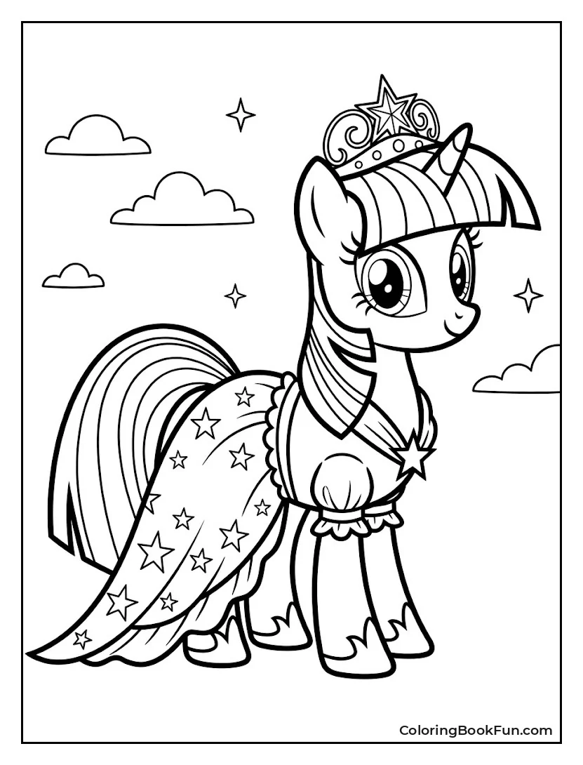 Twilight Wearing Starry Gala Gown
