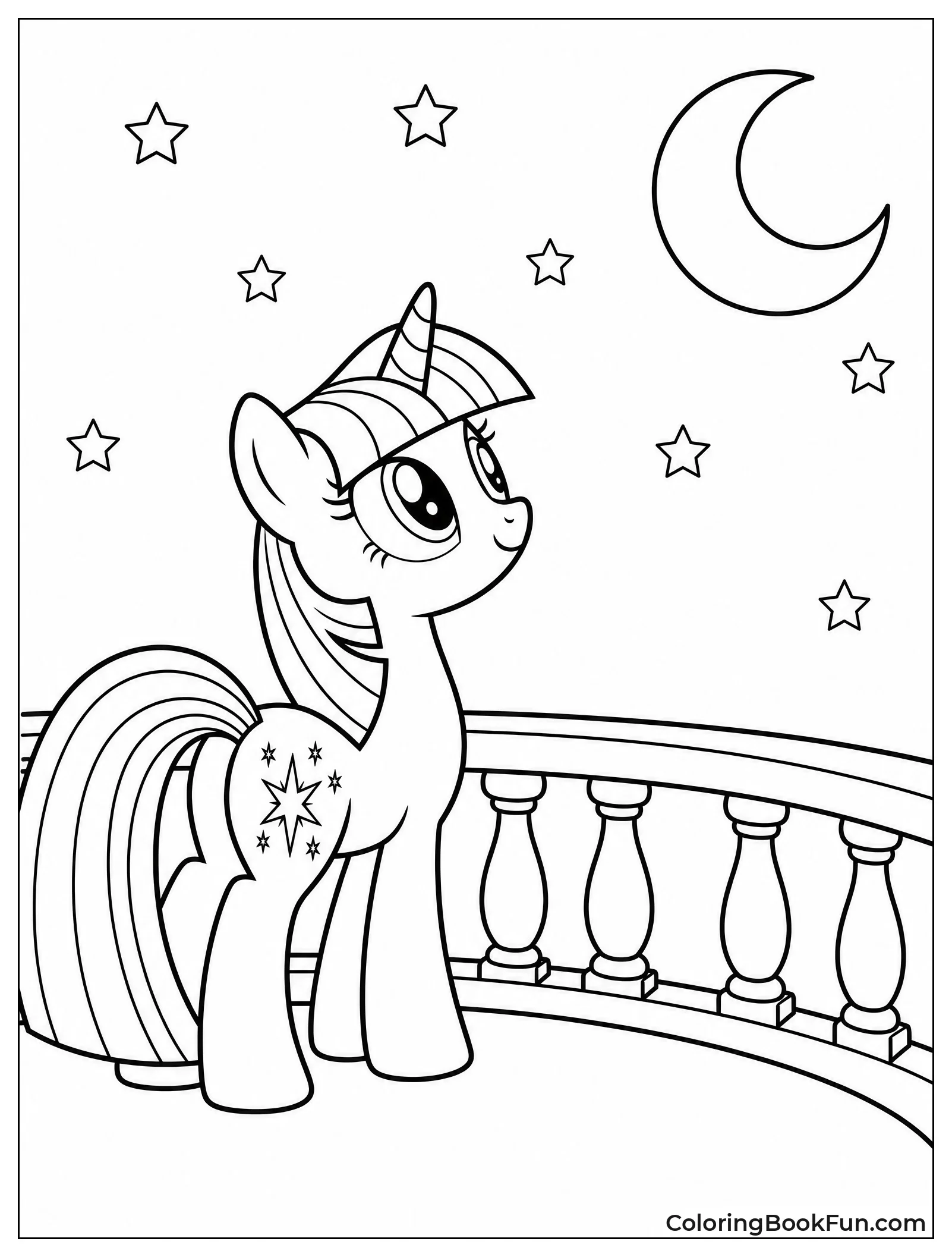 Twilight Stargazing from Her Balcony
