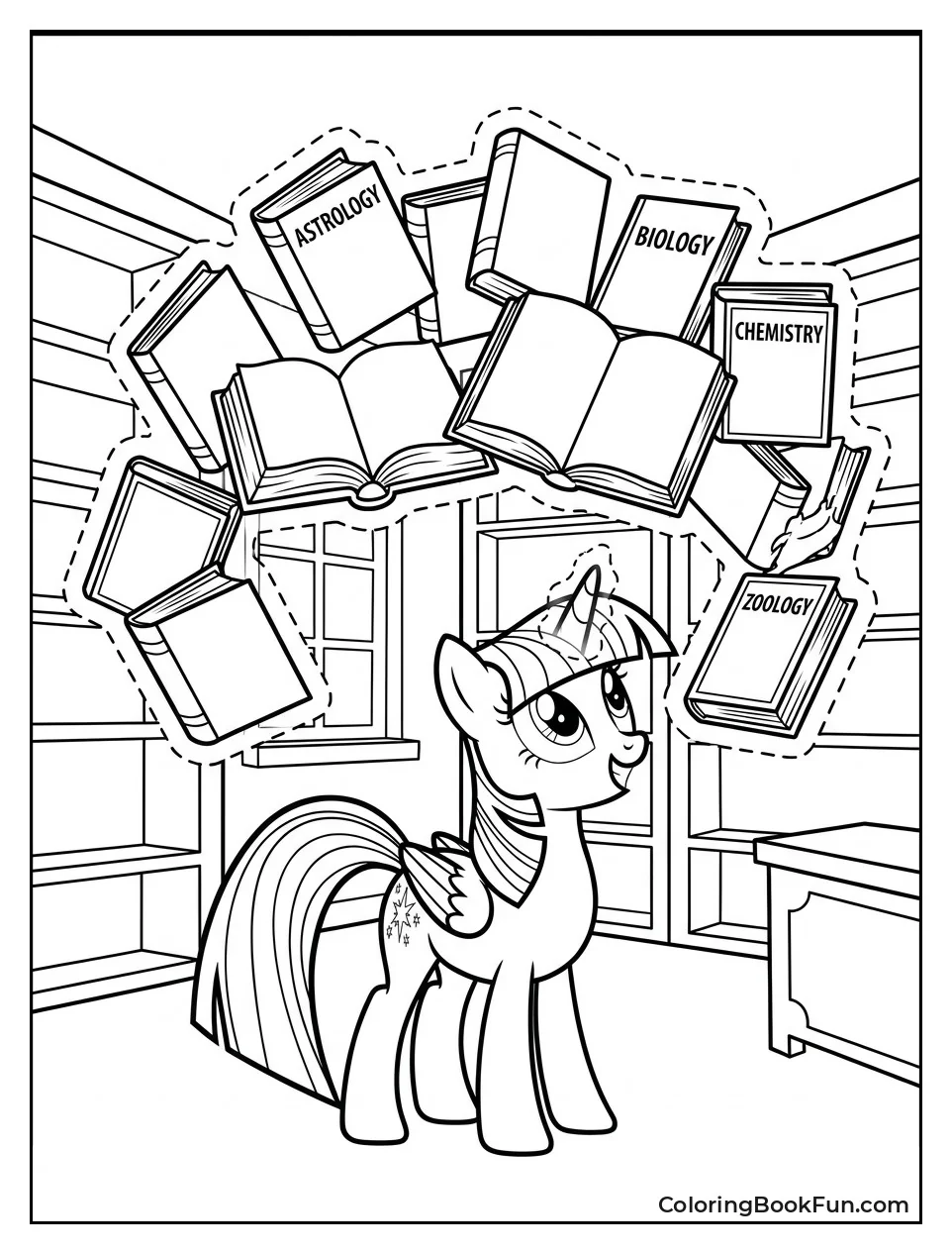 Twilight Organizing Books with Magic