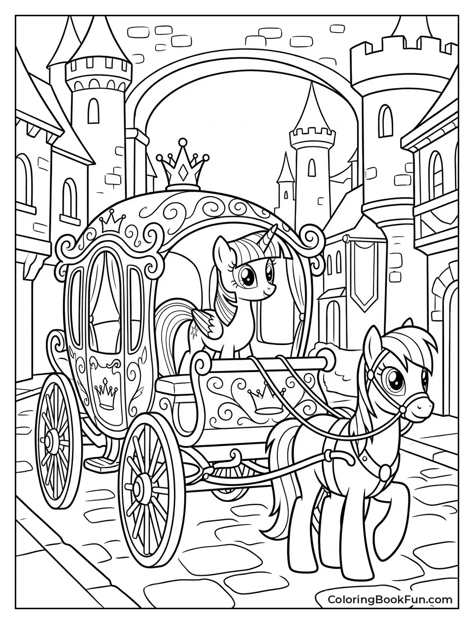 Twilight Riding in Royal Chariot