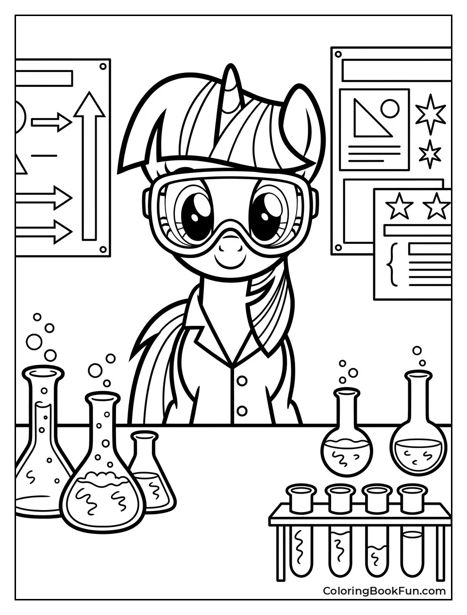 Twilight Doing Science Lab Experiment