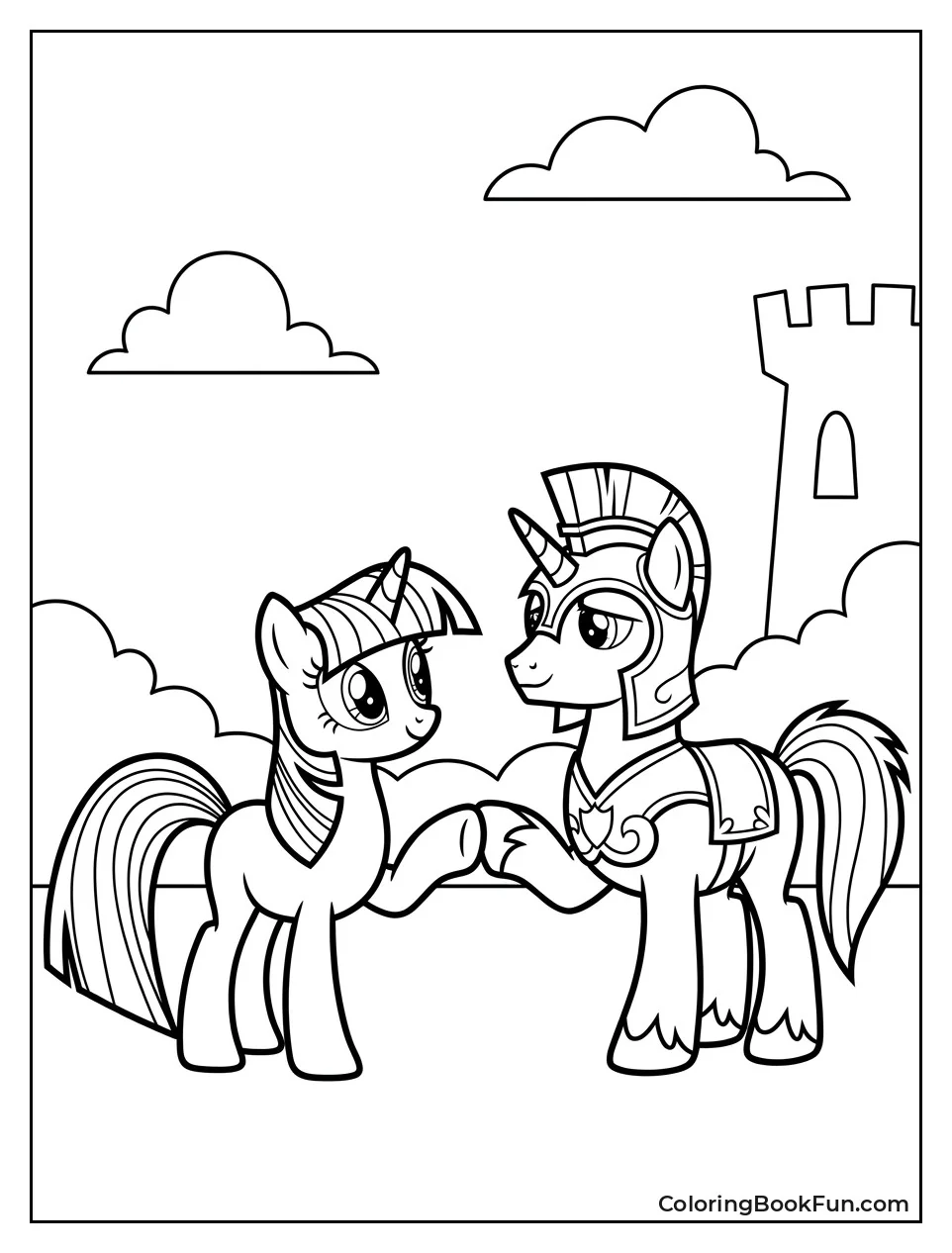 Twilight Hoof Bumping with Brother