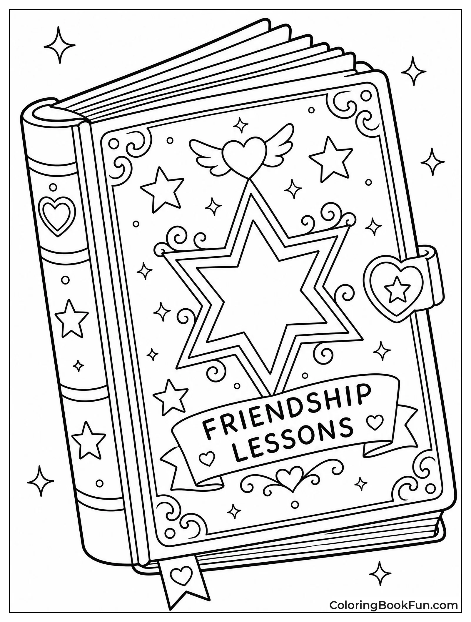 Friendship Journal with Star Symbol
