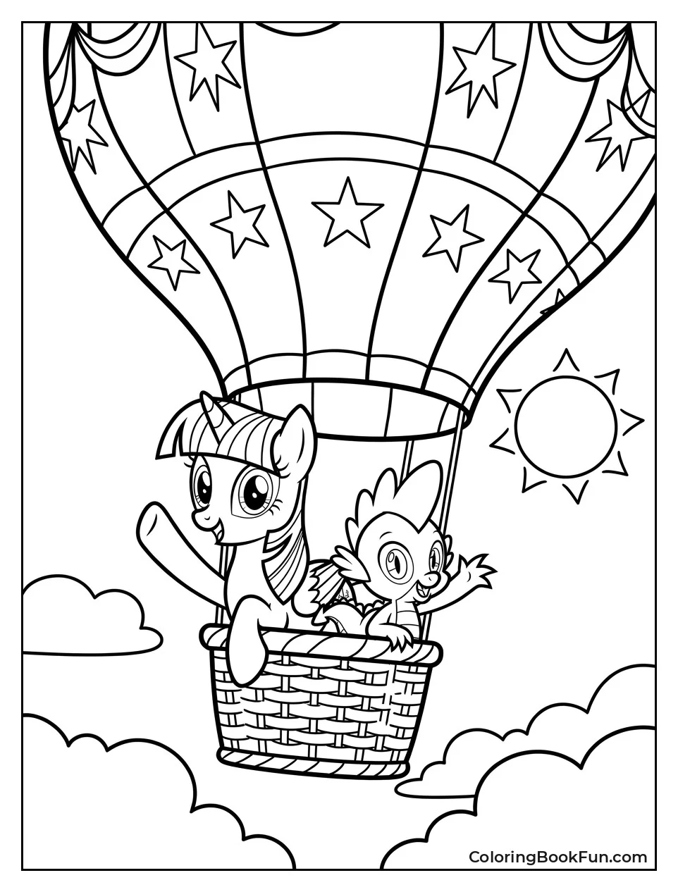 Twilight Waving from Hot Air Balloon