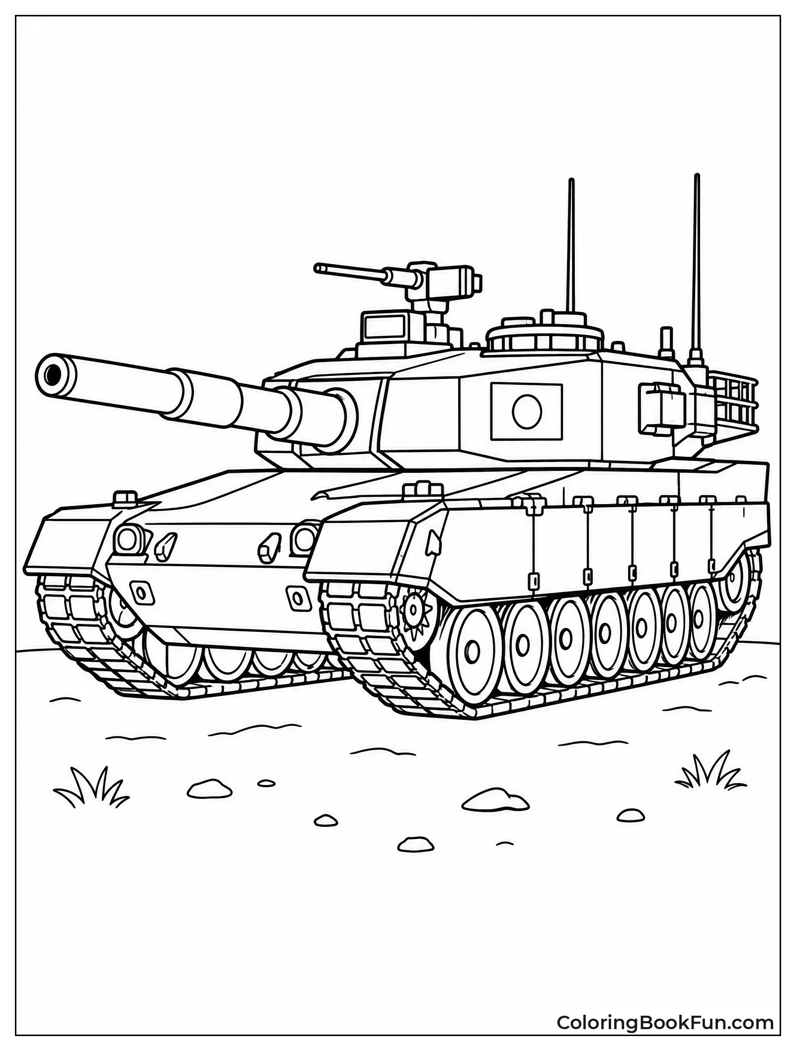 Japanese Tank with Flag