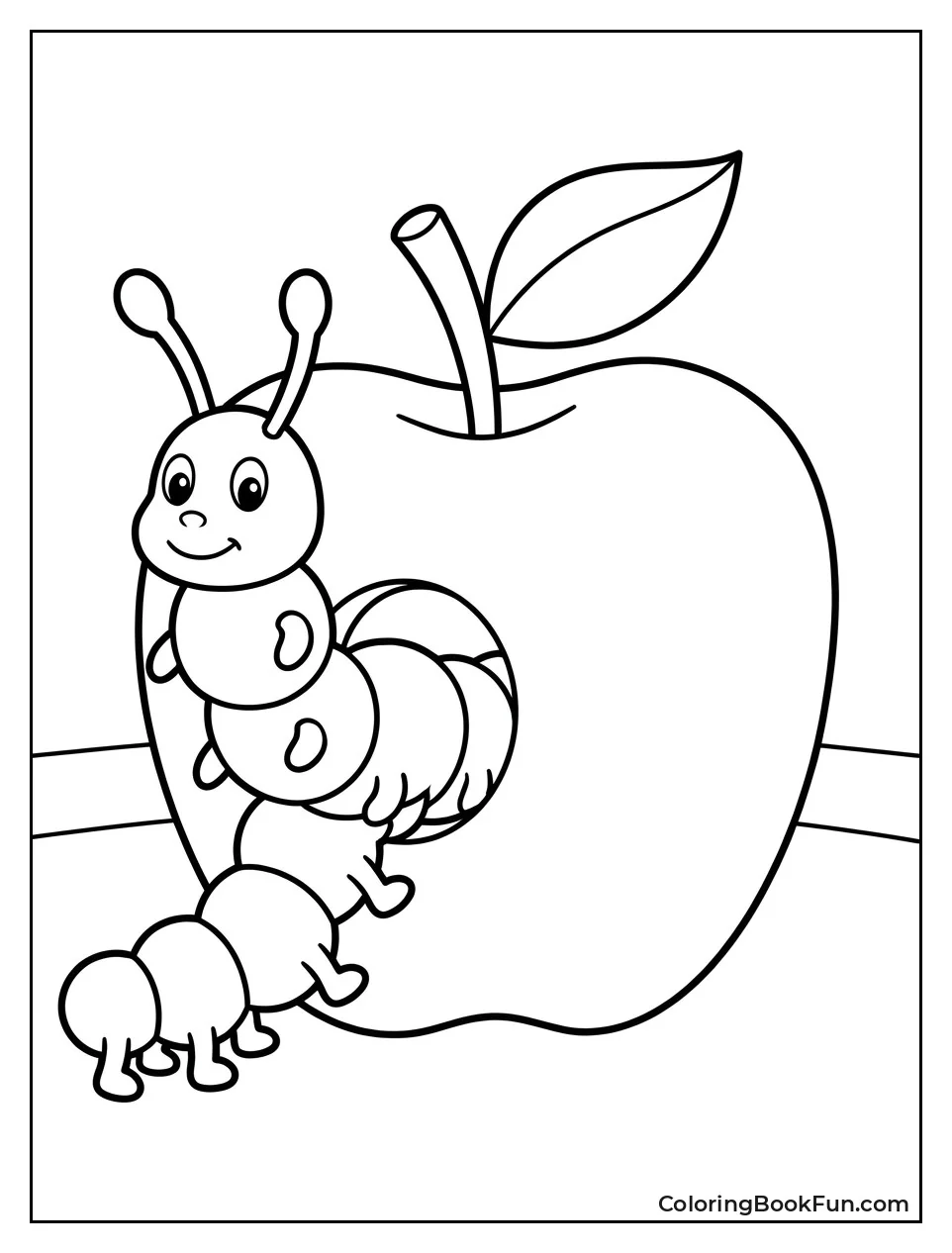 Caterpillar Eating Through Big Apple