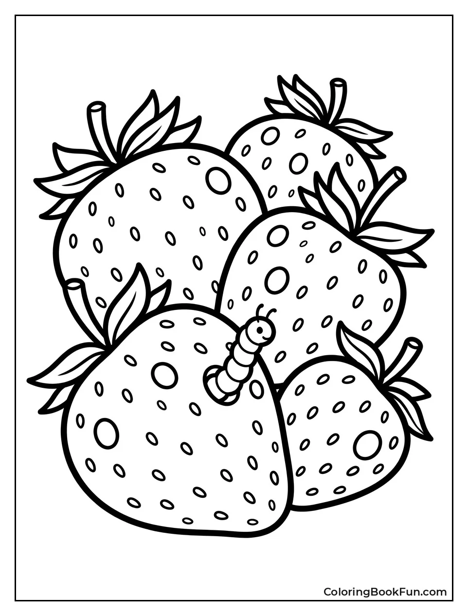 Cluster of Strawberries with Holes
