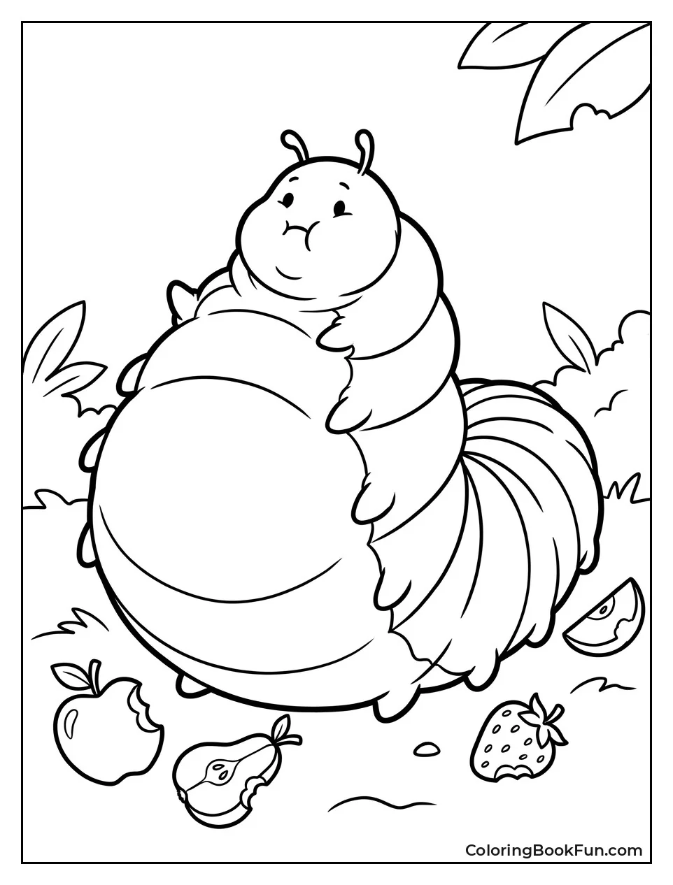 Big Round Caterpillar After Eating