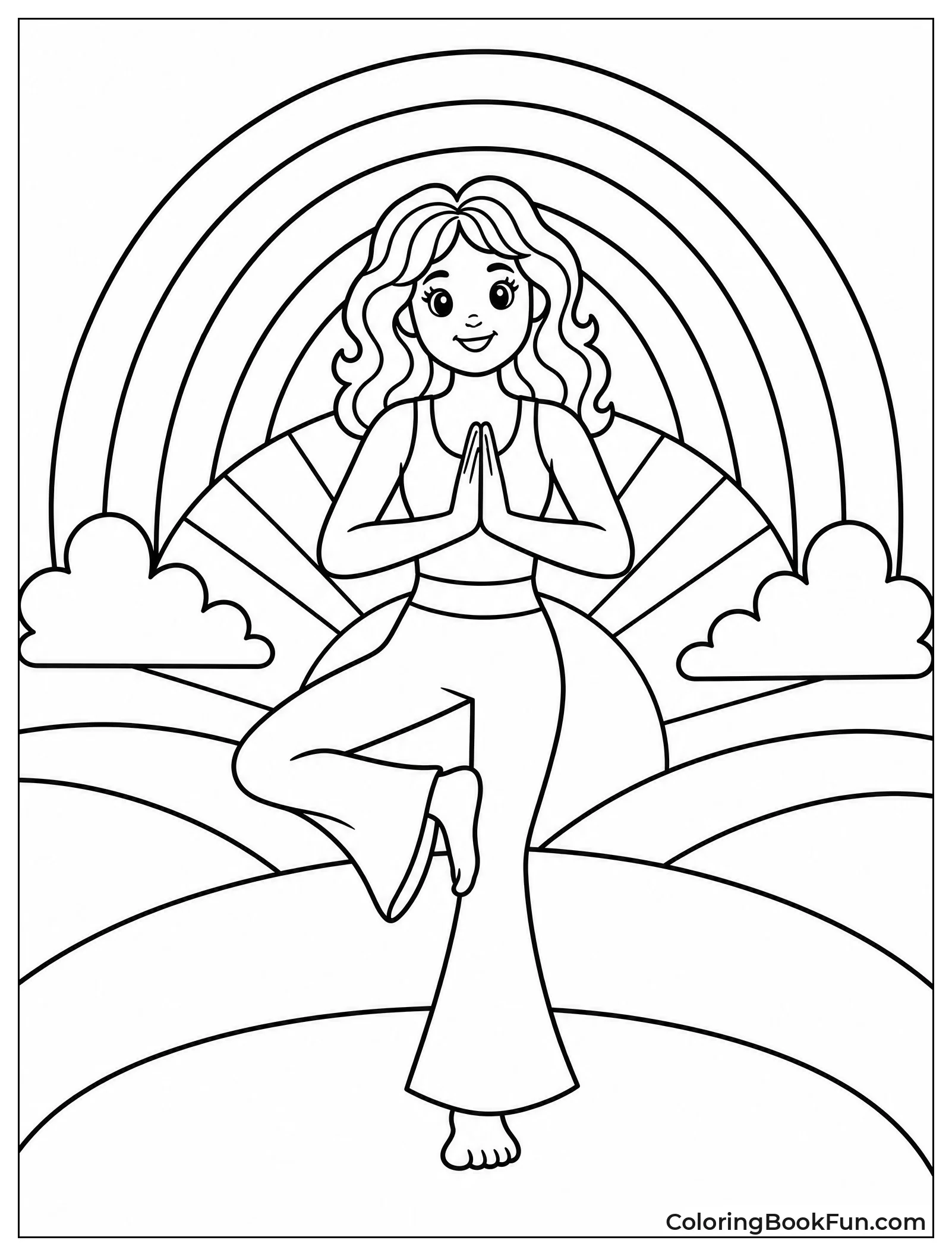 Retro Yoga in Flared Leggings